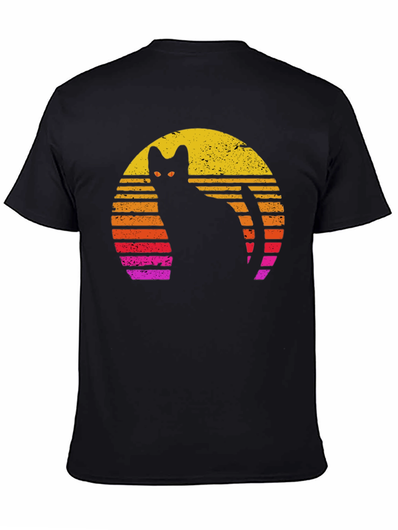 Retro Cat Silhouette T-Shirt