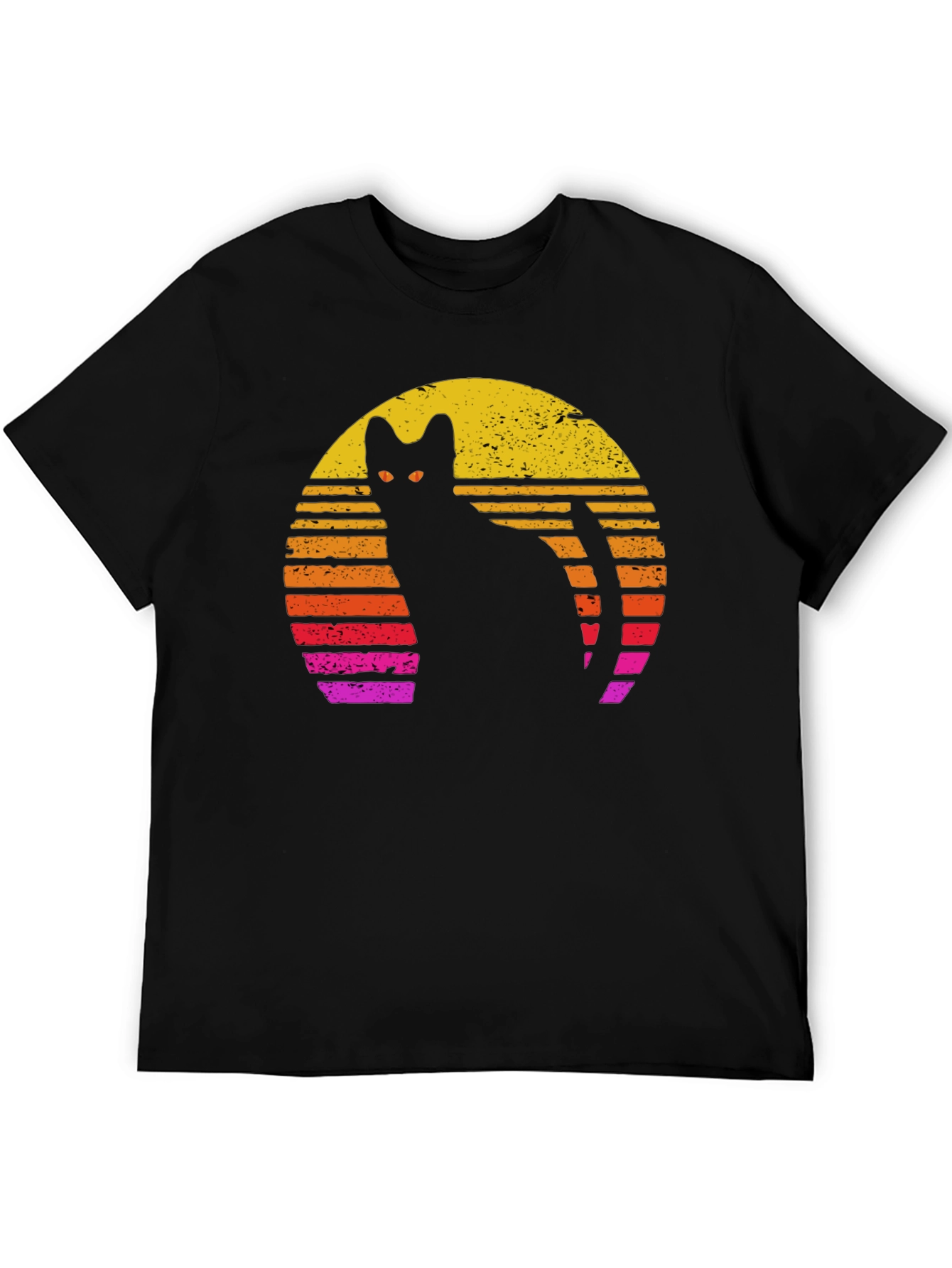 Retro Cat Silhouette T-Shirt
