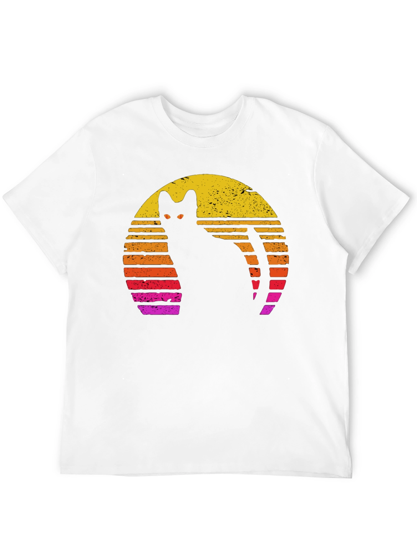 Retro Cat Silhouette T-Shirt