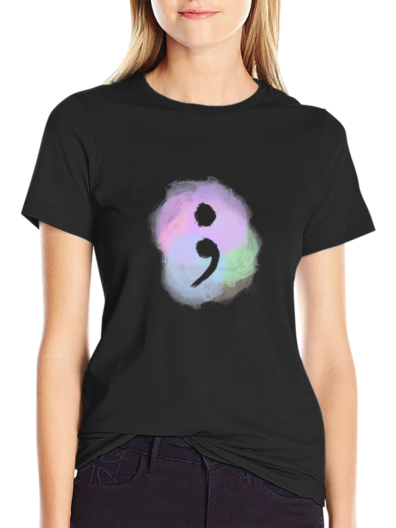 Semicolon Mental Health Awareness T-Shirt