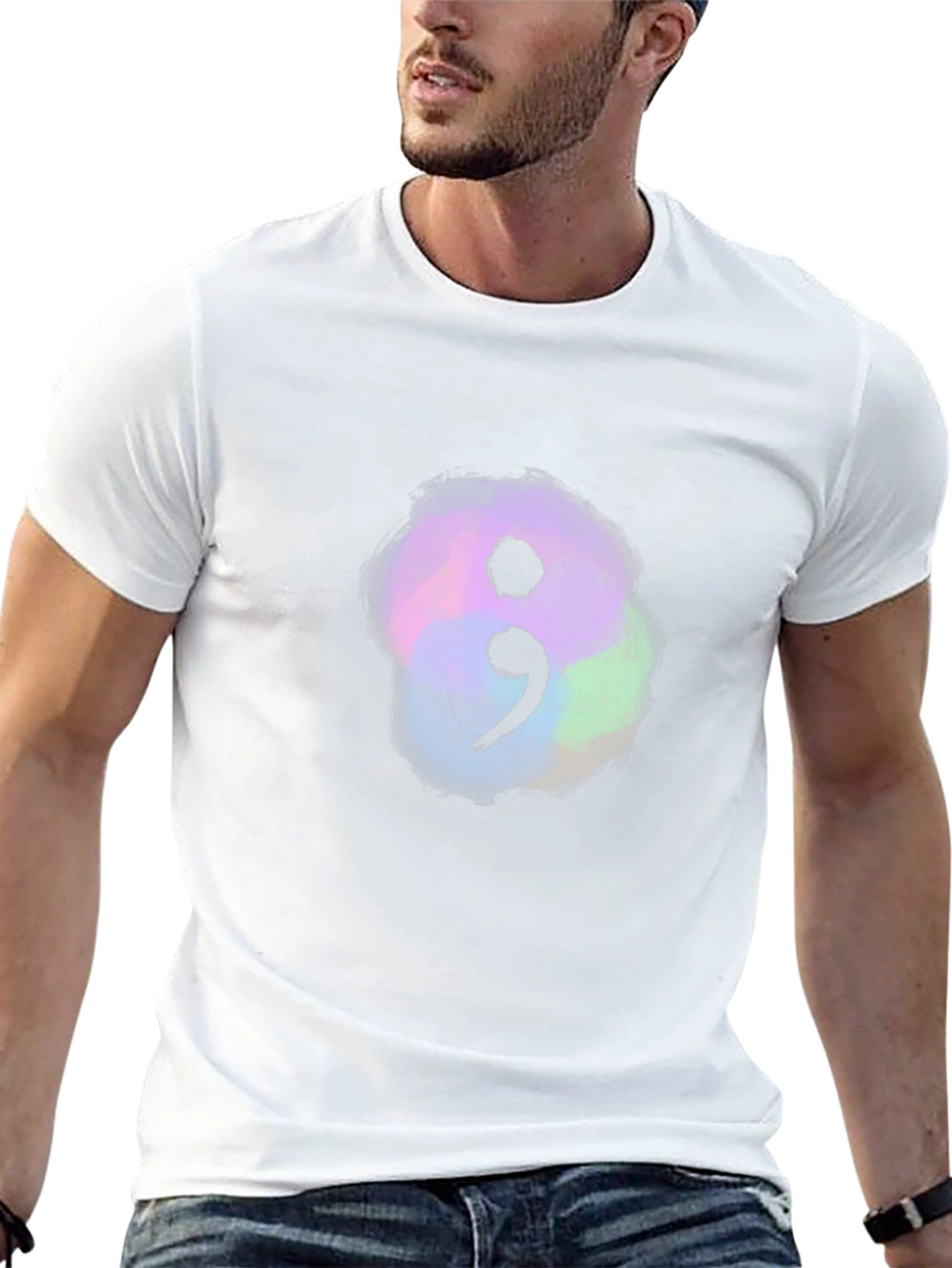 Semicolon Mental Health Awareness T-Shirt
