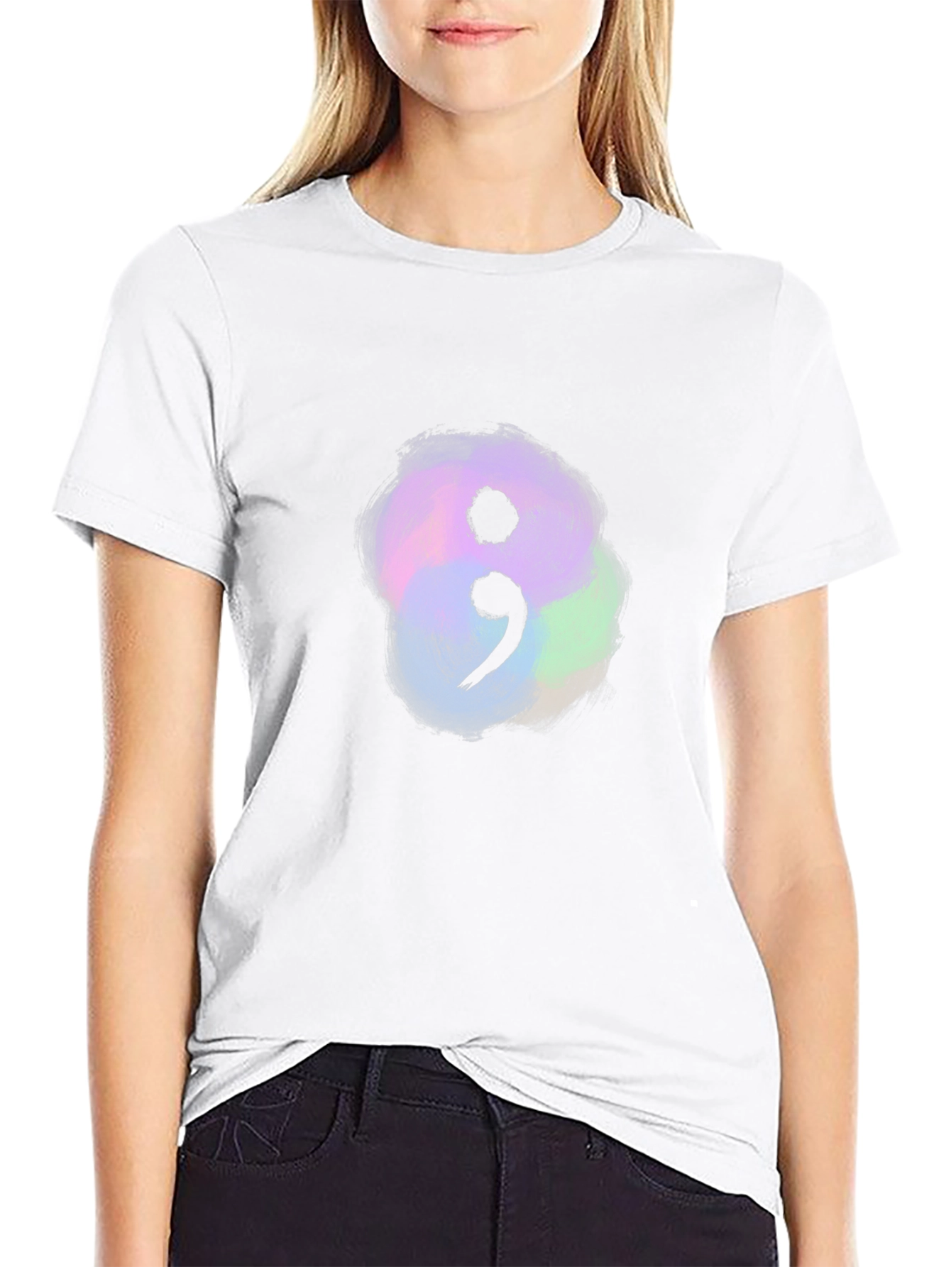 Semicolon Mental Health Awareness T-Shirt