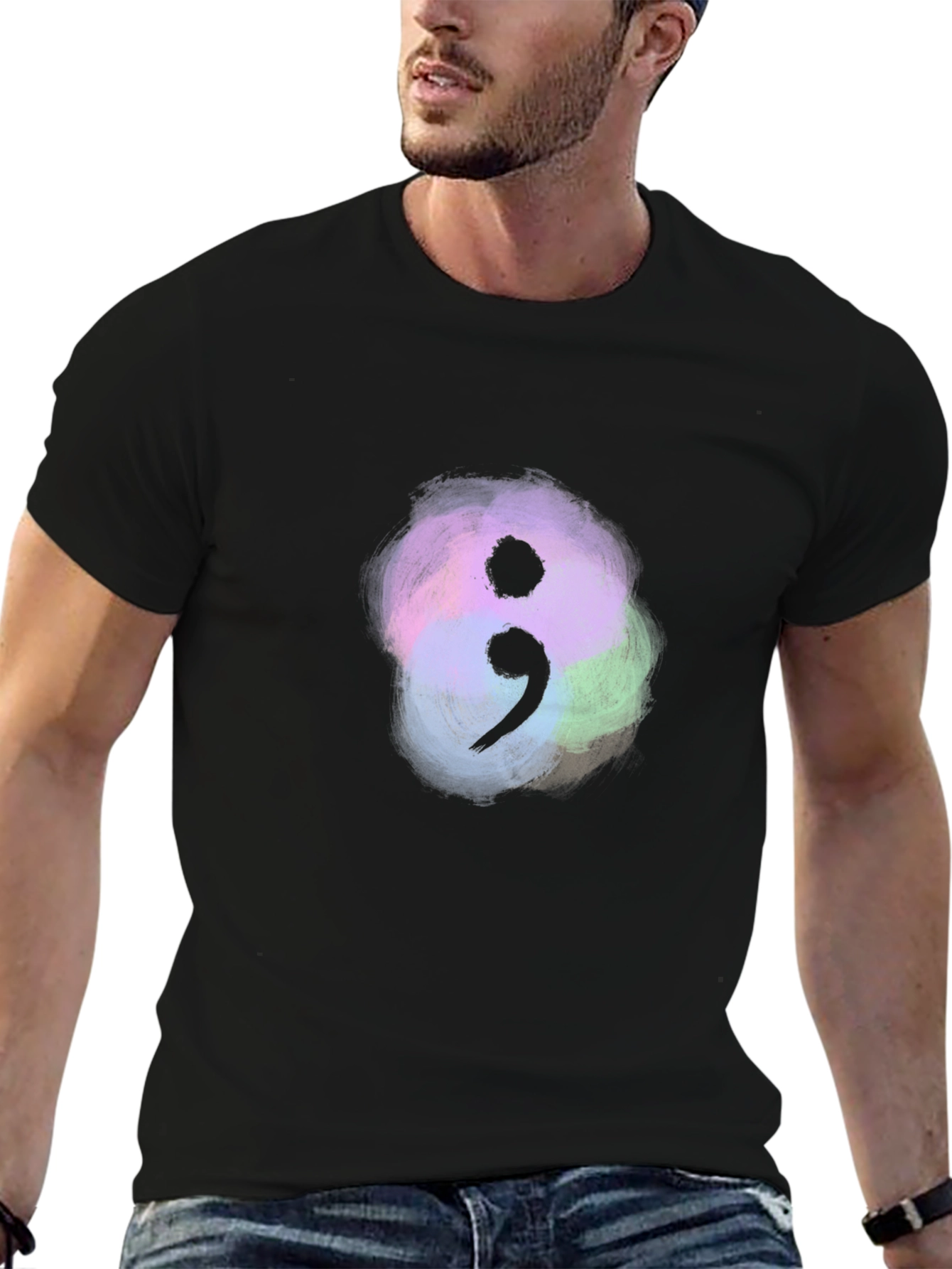 Semicolon Mental Health Awareness T-Shirt