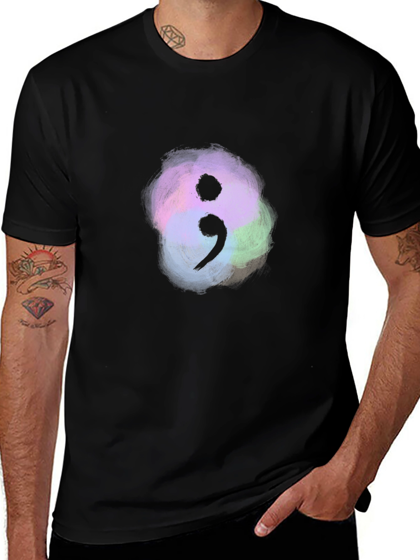 Semicolon Mental Health Awareness T-Shirt