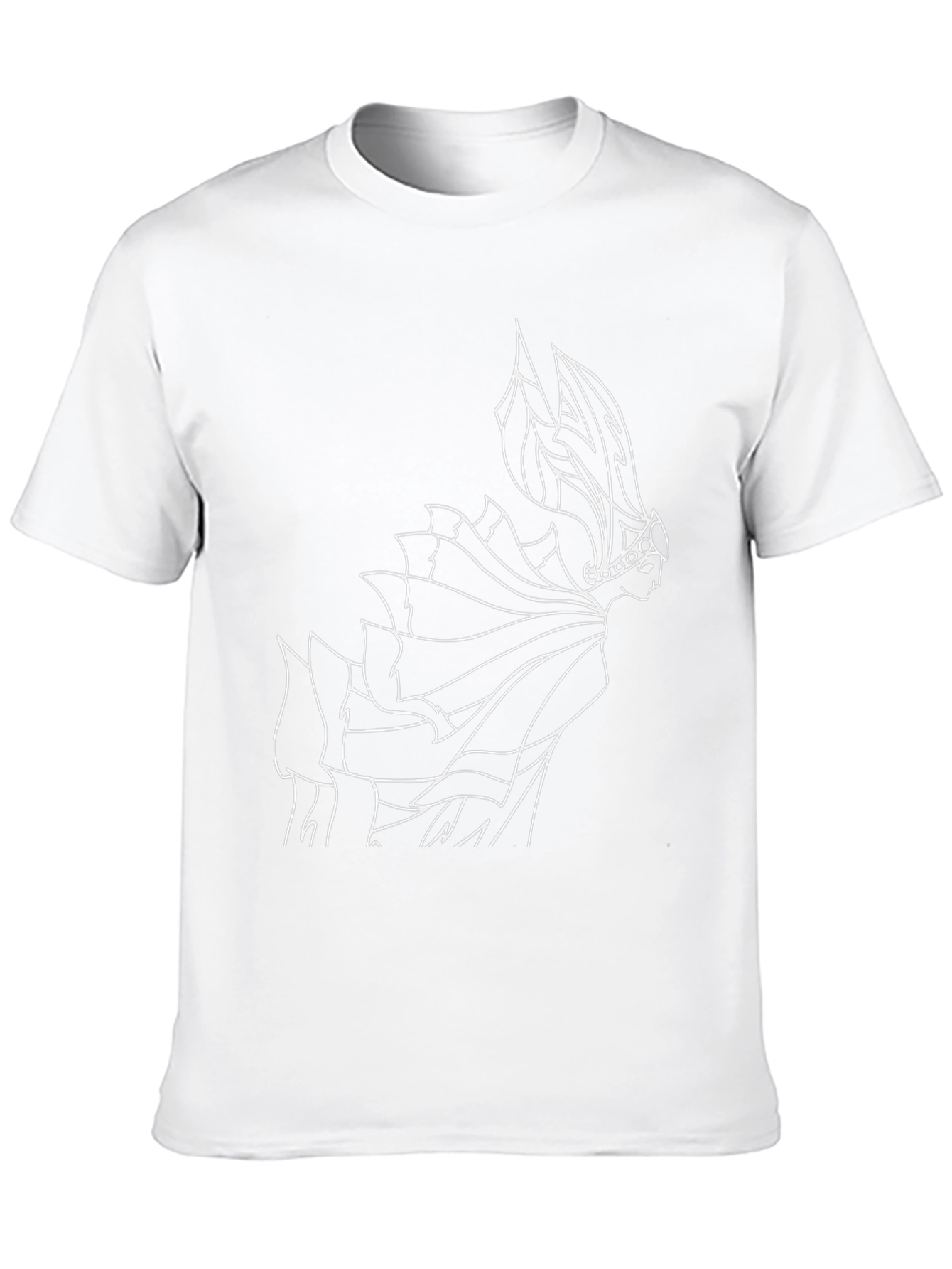Black T-Shirt with Unique Graphic Design