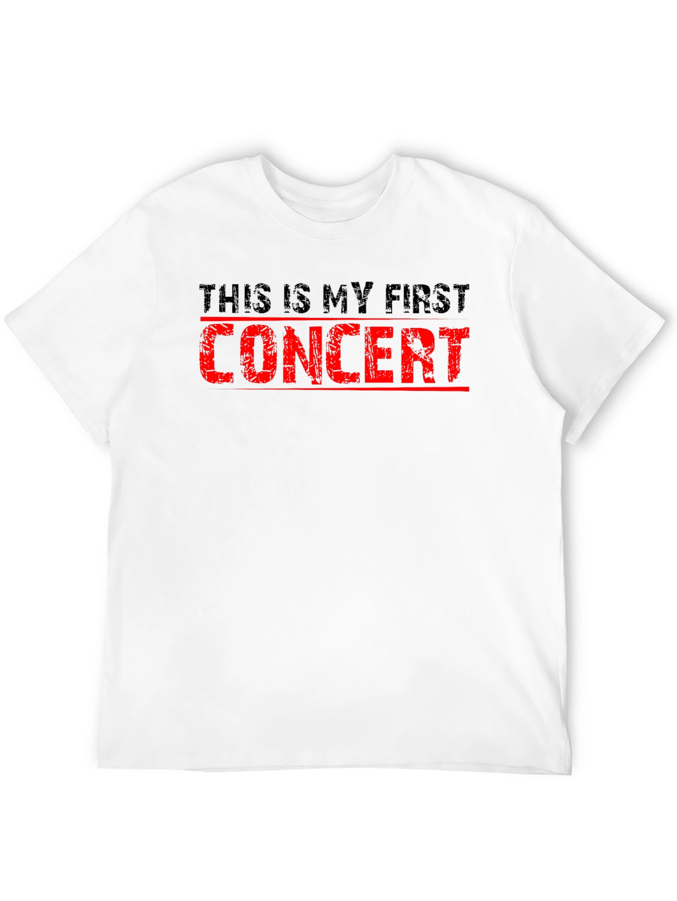 First Concert T-Shirt - Black Cotton Tee