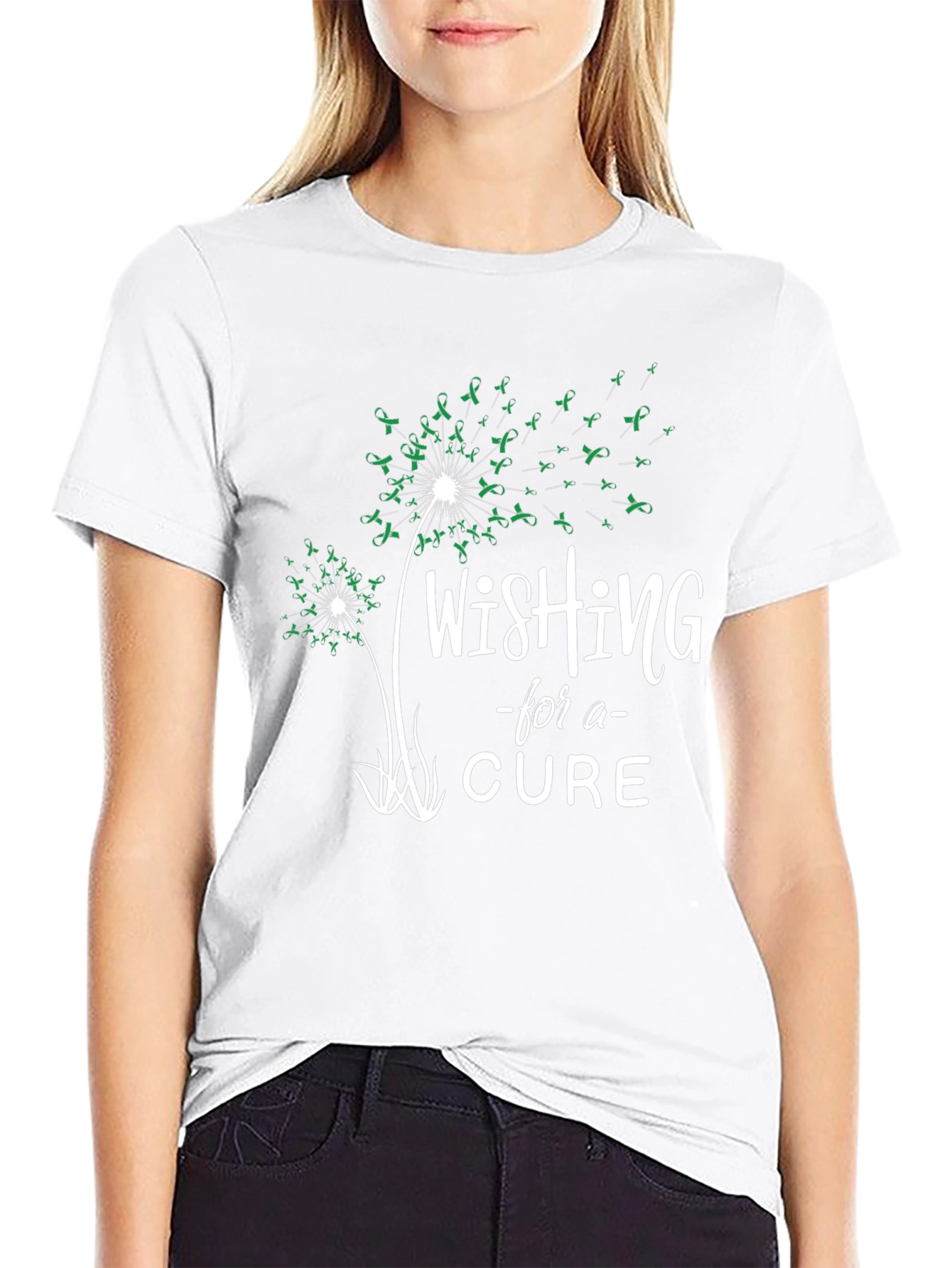 Wishing for a Cure Black T-Shirt