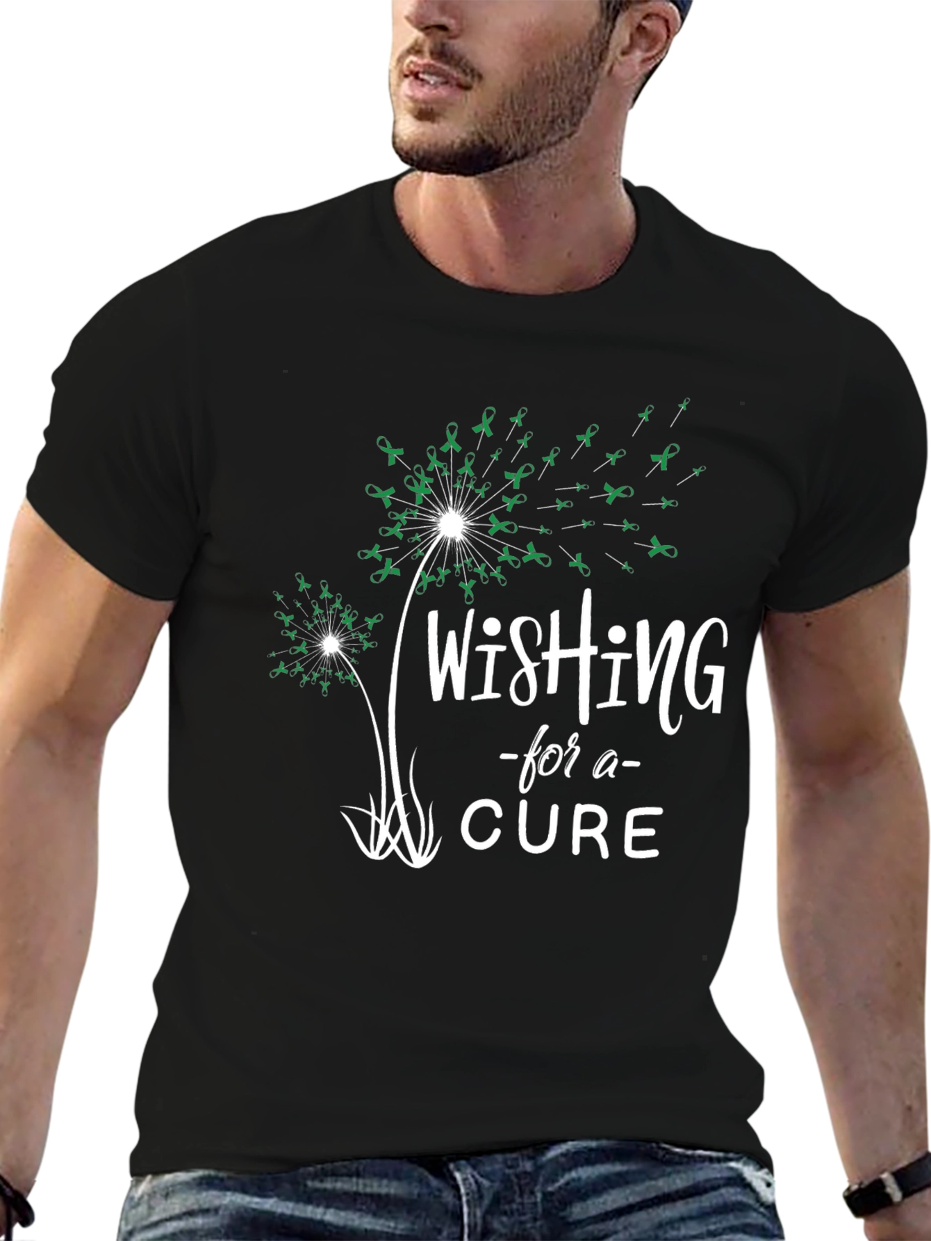 Wishing for a Cure Black T-Shirt