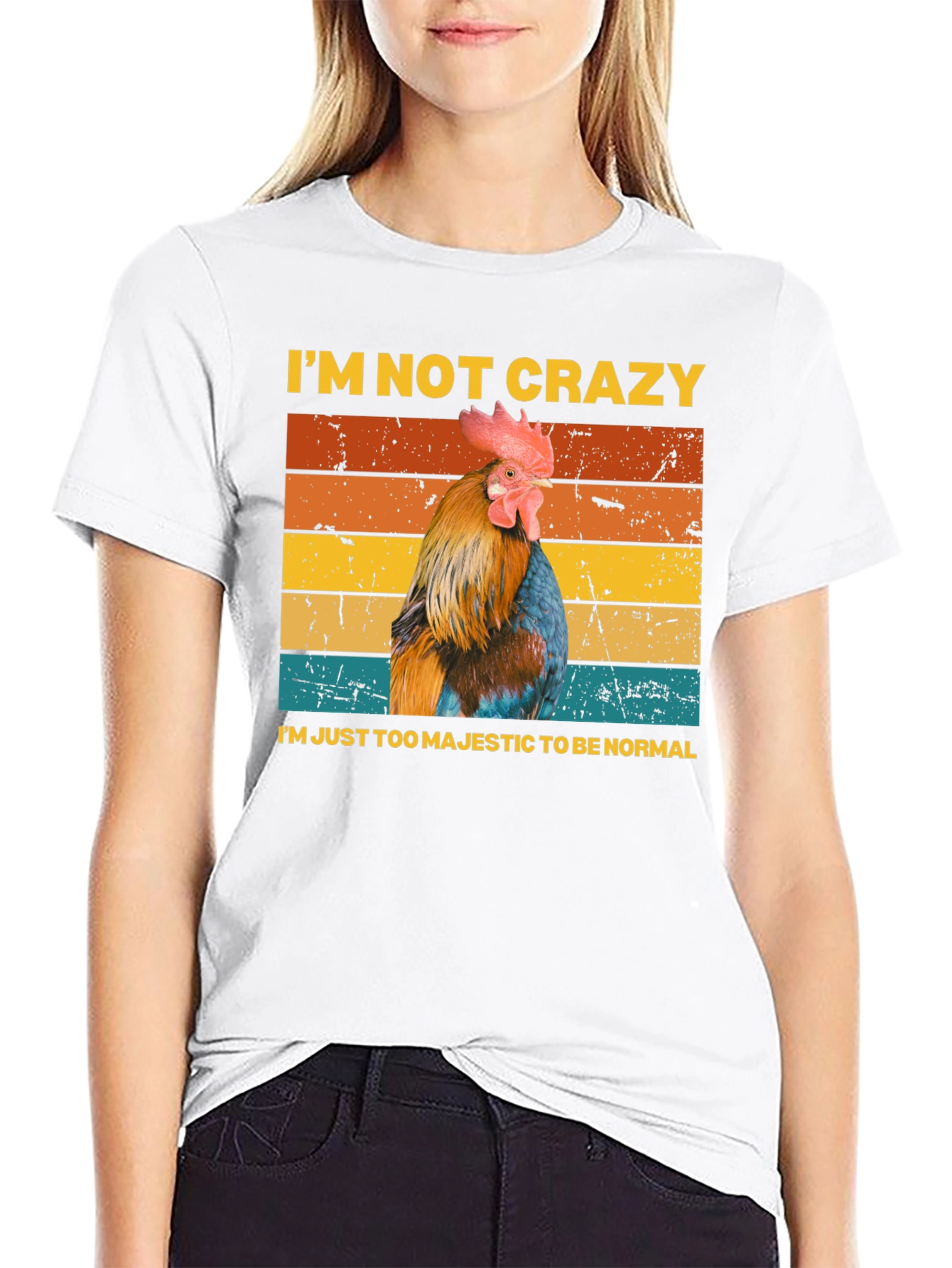 Majestic Chicken T-Shirt - Im Not Crazy