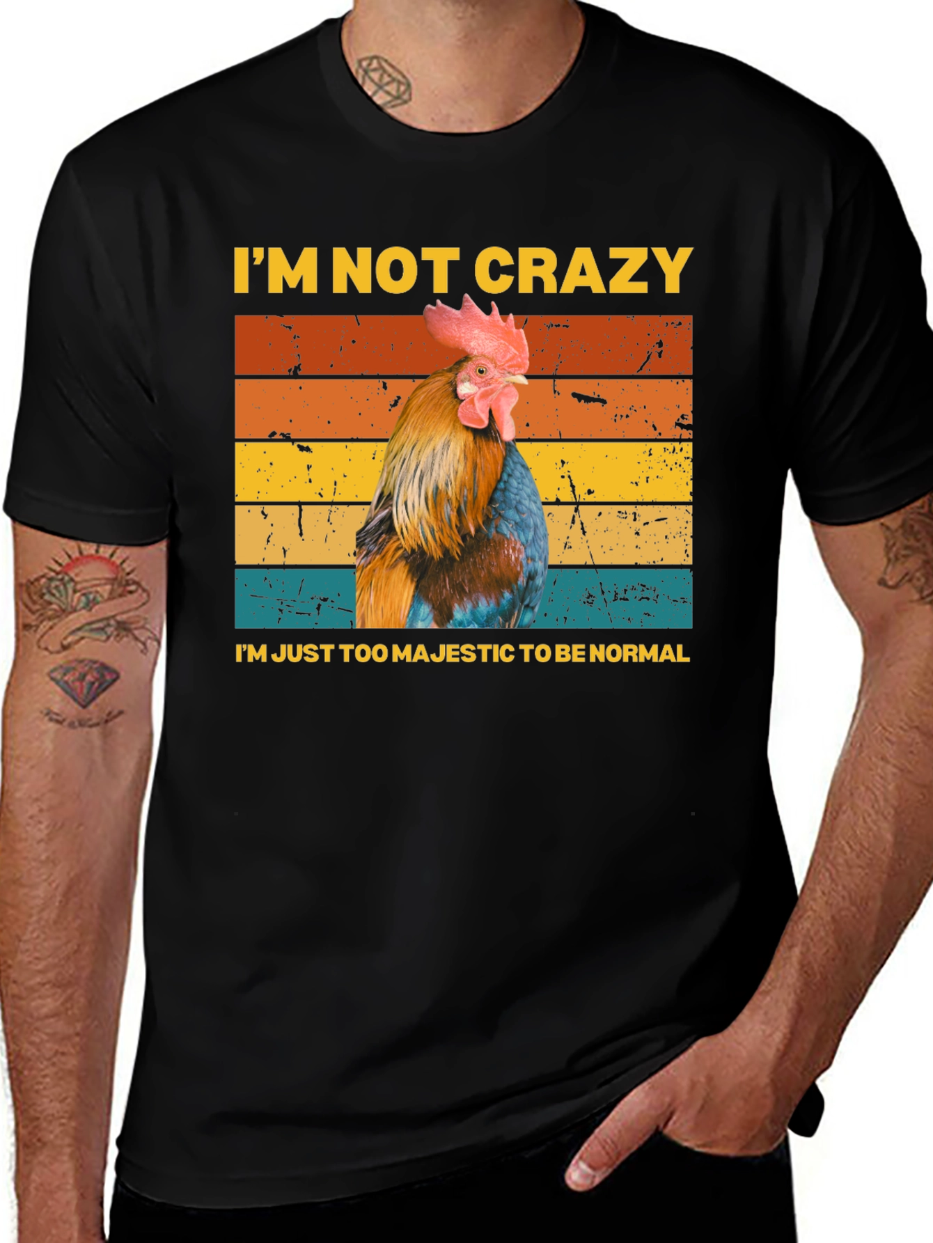 Majestic Chicken T-Shirt - Im Not Crazy
