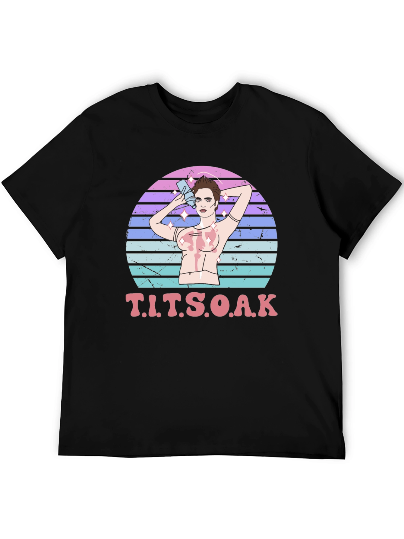 T.I.T.S.O.A.K Black Graphic T-Shirt