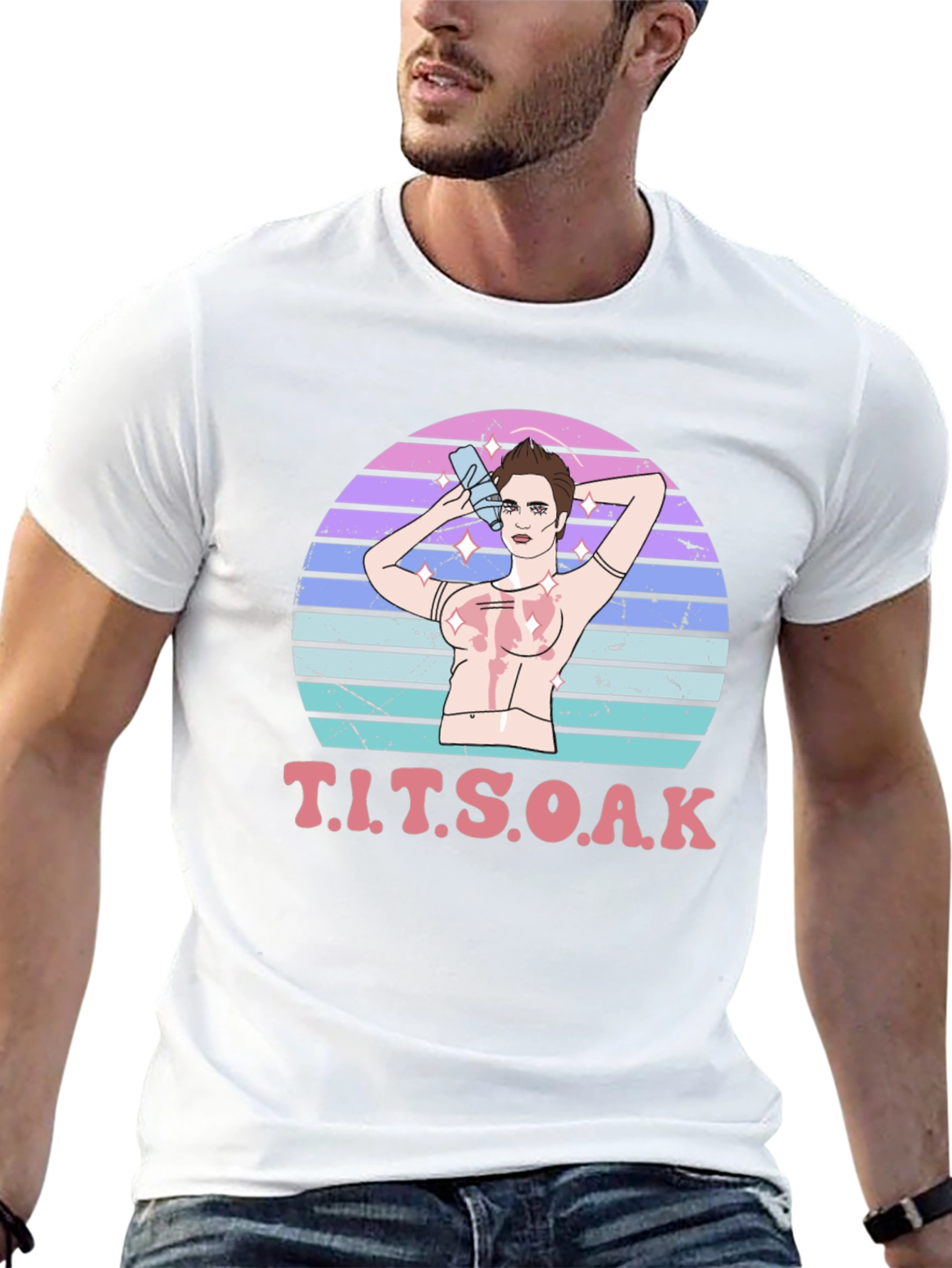 T.I.T.S.O.A.K Black Graphic T-Shirt