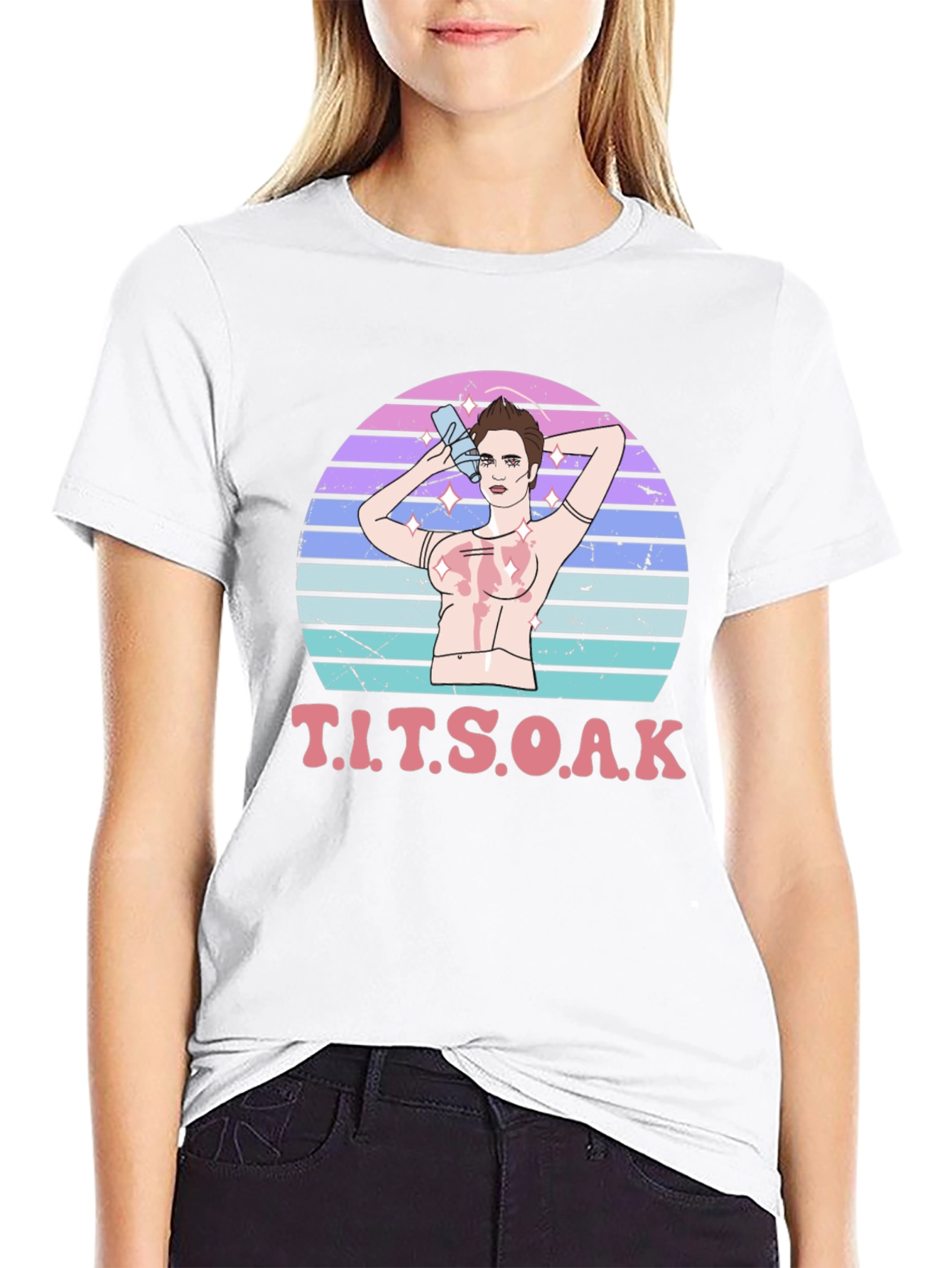 T.I.T.S.O.A.K Black Graphic T-Shirt