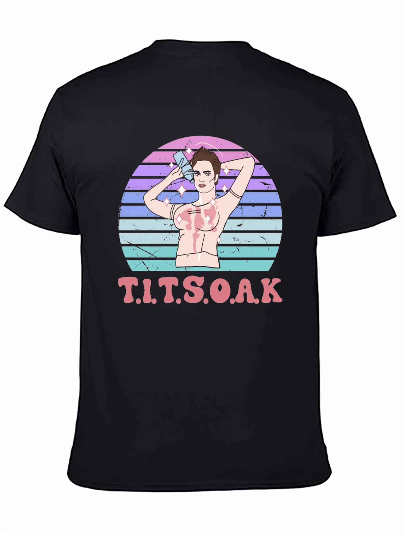 T.I.T.S.O.A.K Black Graphic T-Shirt