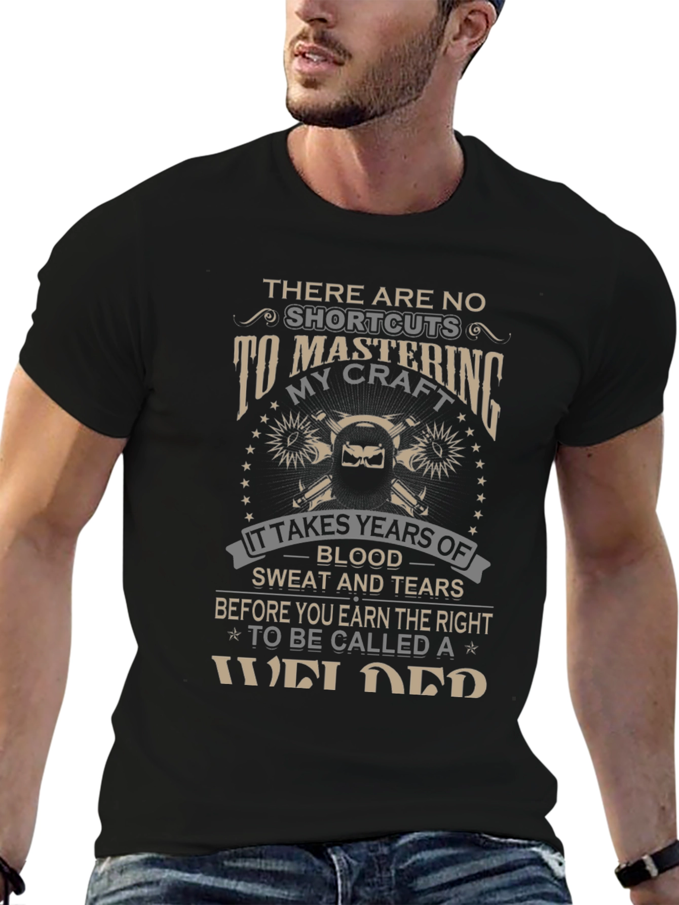 Mastering Welding Craft Black T-Shirt