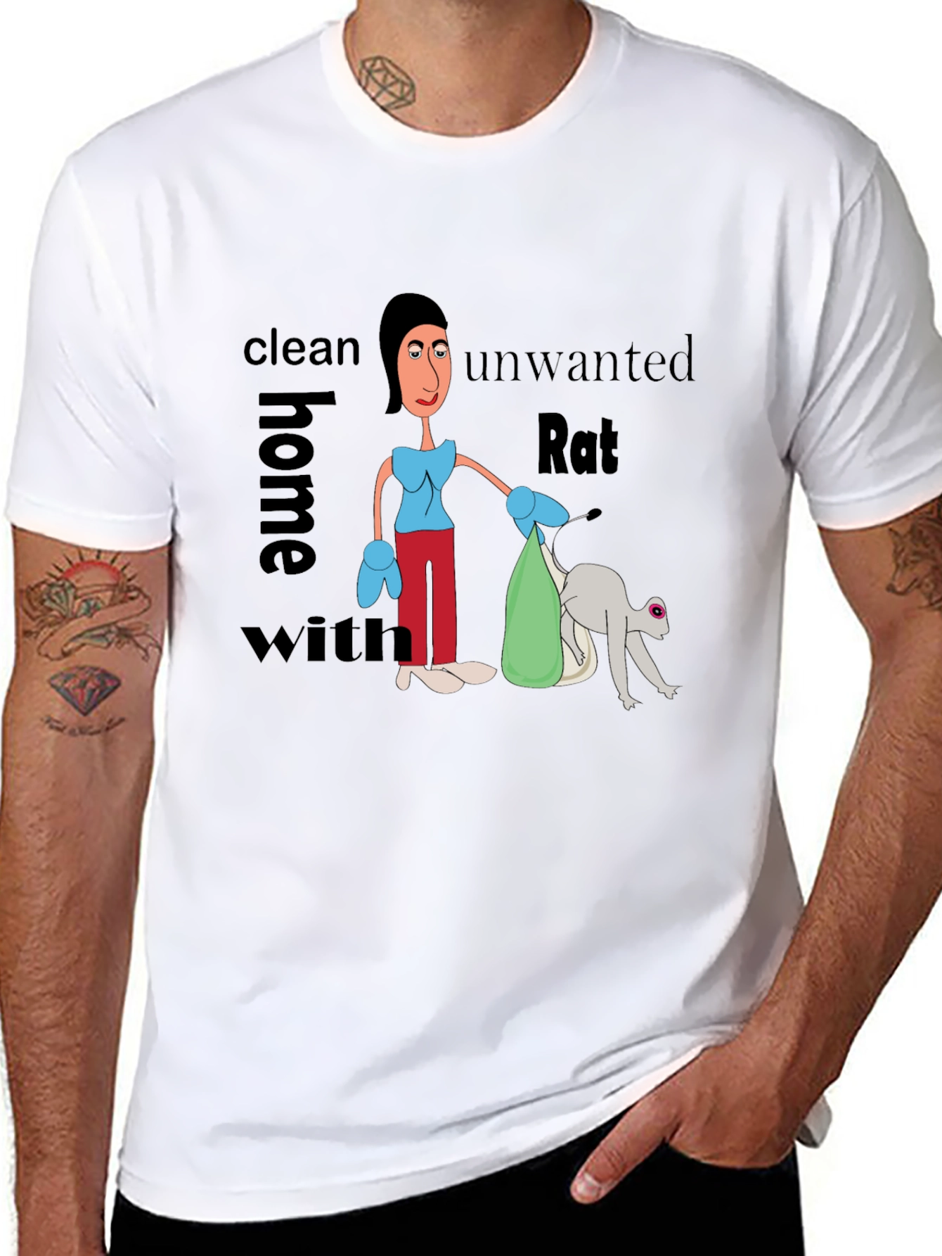 Funny Clean Home Rat T-Shirt