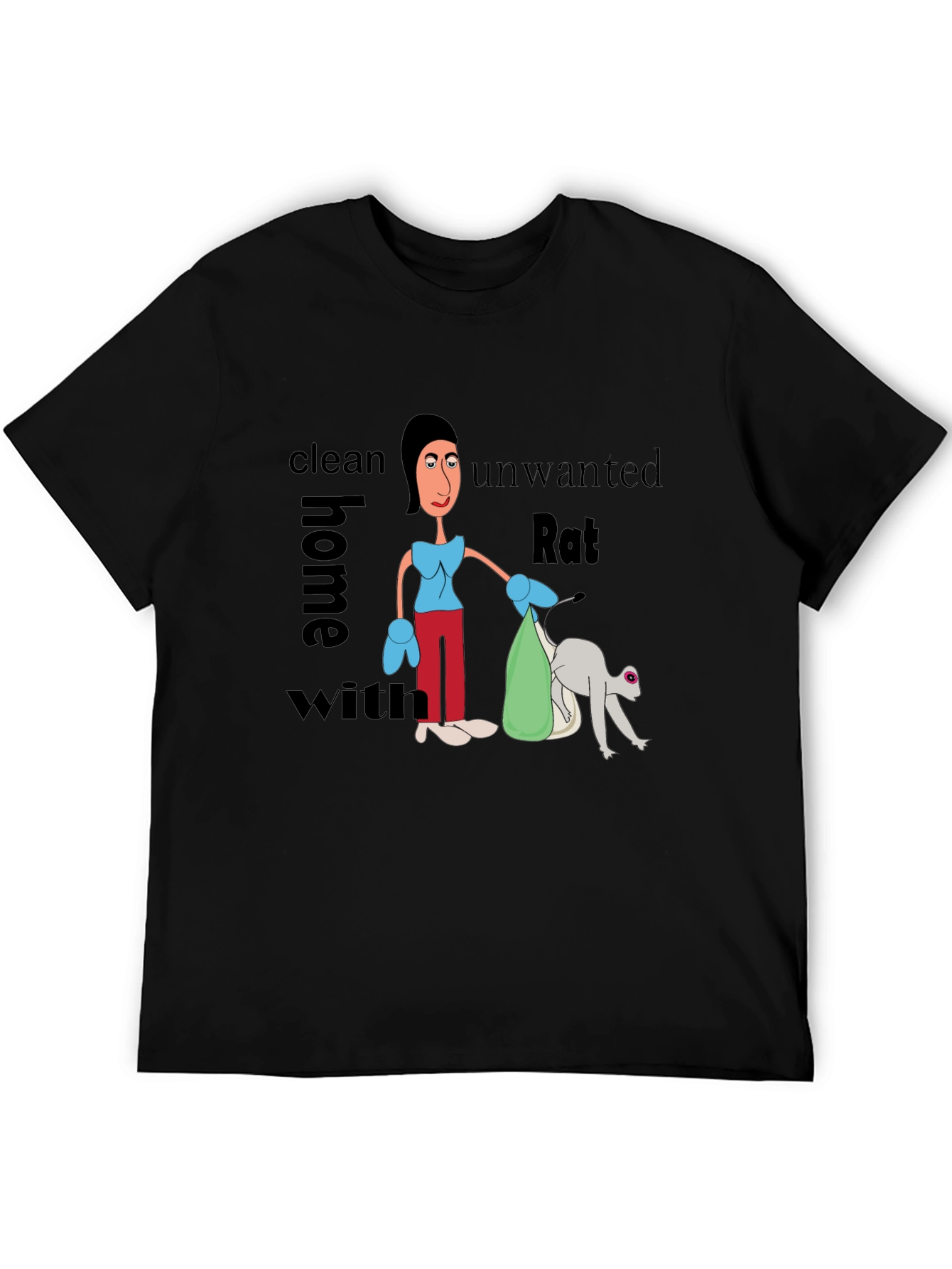 Funny Clean Home Rat T-Shirt