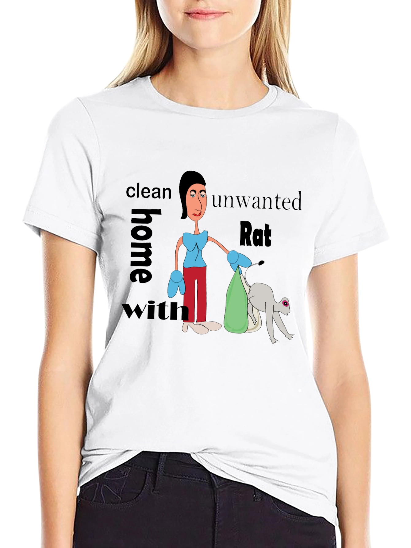 Funny Clean Home Rat T-Shirt