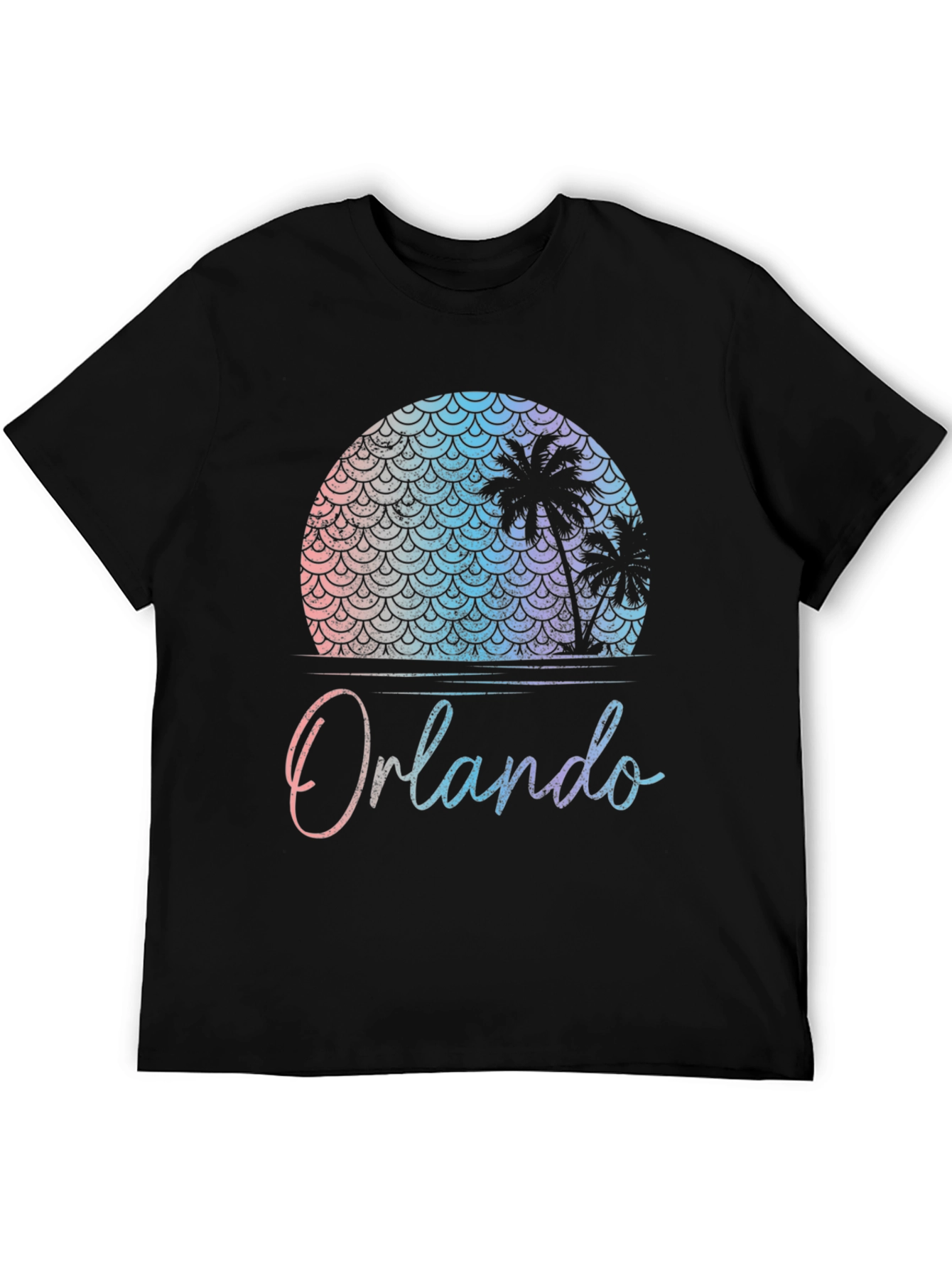 Orlando Palm Tree Sunset Graphic T-Shirt