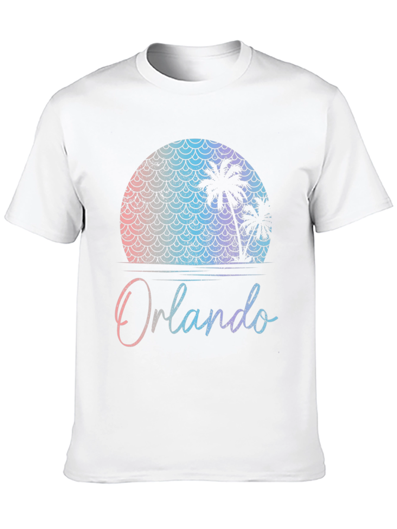 Orlando Palm Tree Sunset Graphic T-Shirt