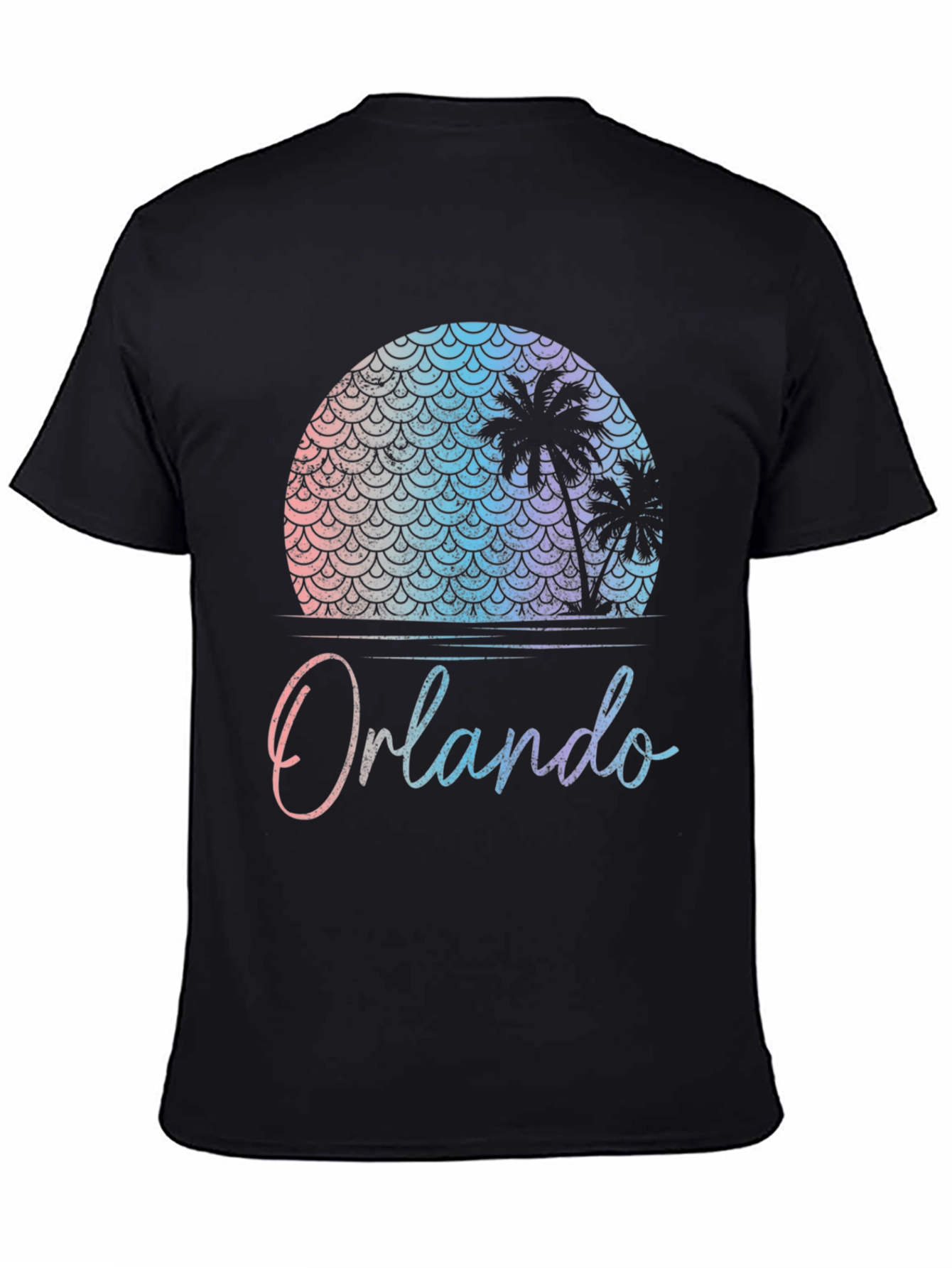 Orlando Palm Tree Sunset Graphic T-Shirt