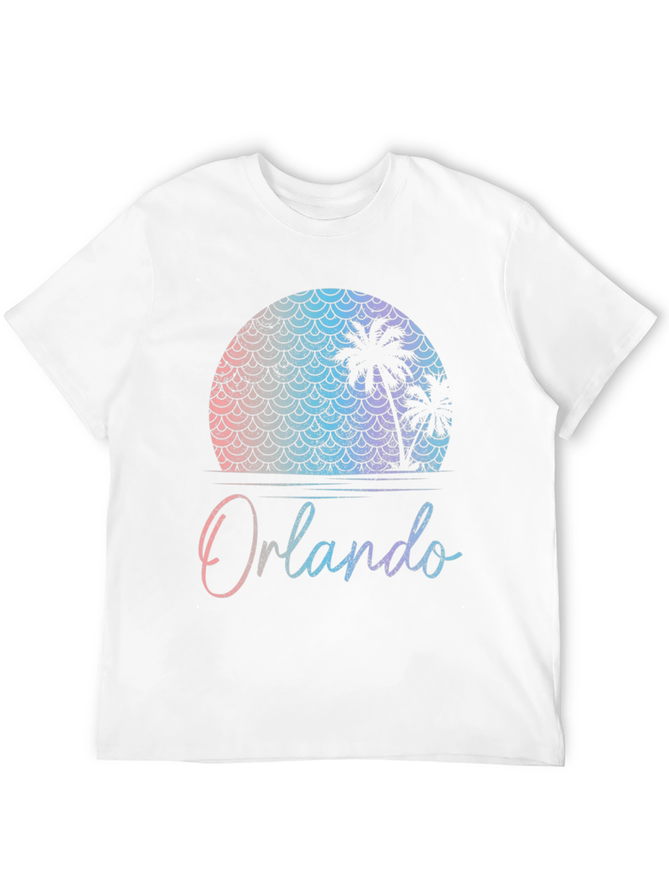 Orlando Palm Tree Sunset Graphic T-Shirt