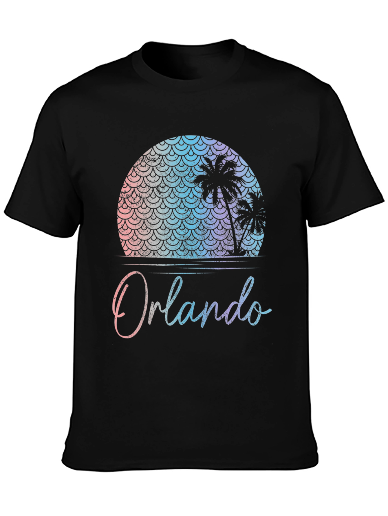 Orlando Palm Tree Sunset Graphic T-Shirt