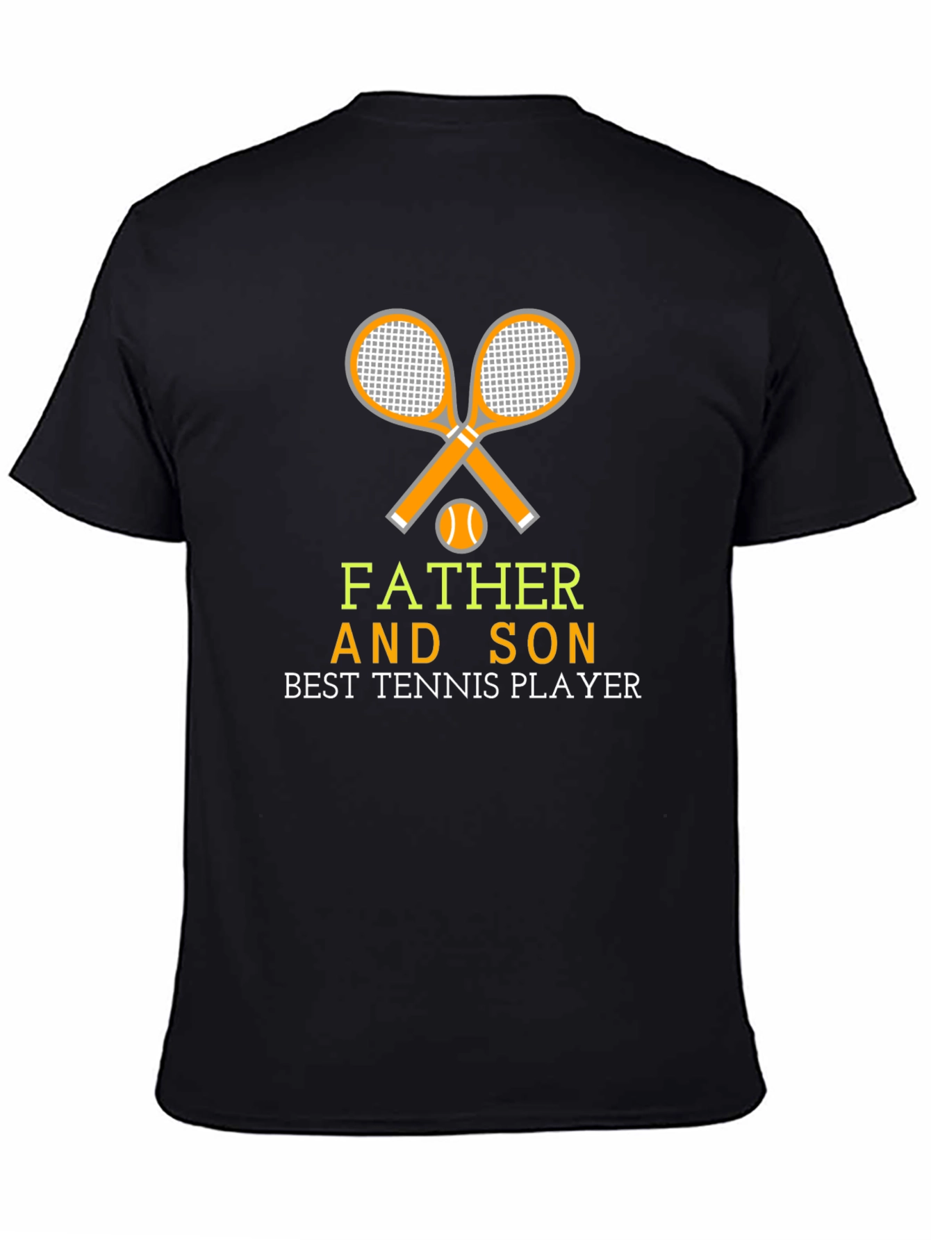 Father and Son Tennis Player Graphic T-Shirt