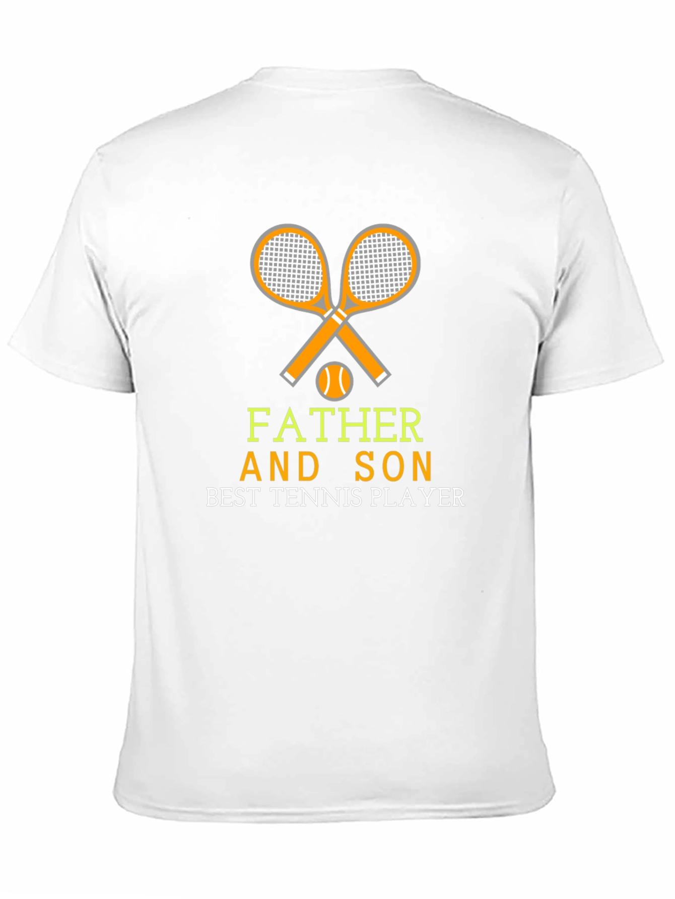 Father and Son Tennis Player Graphic T-Shirt