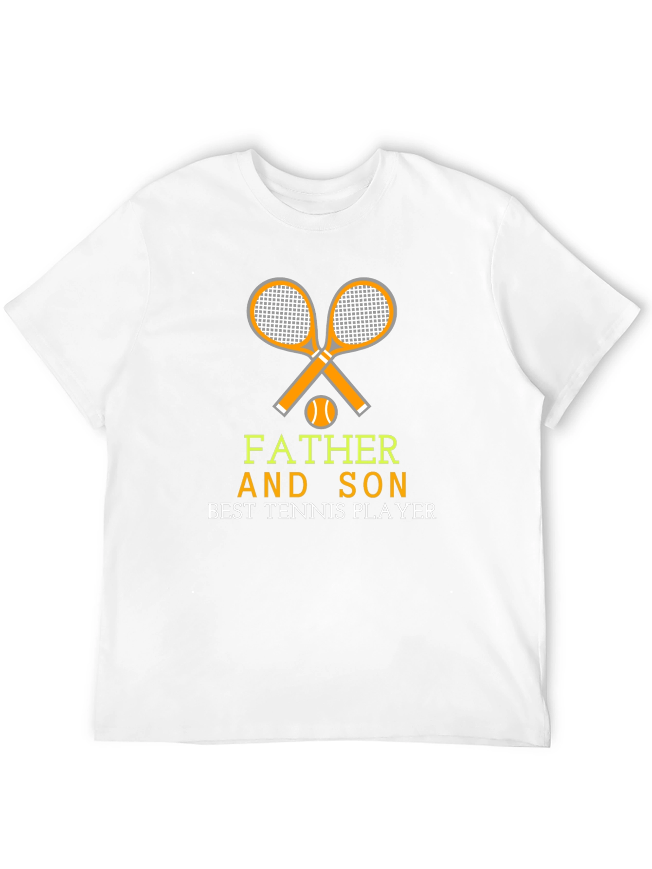 Father and Son Tennis Player Graphic T-Shirt