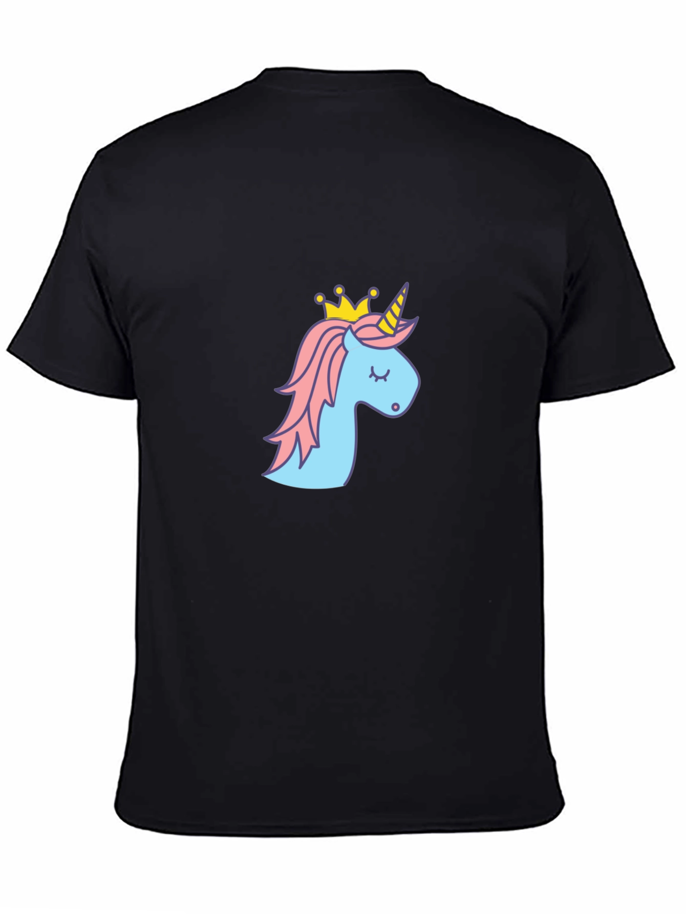 Unicorn Crown T-Shirt - Black