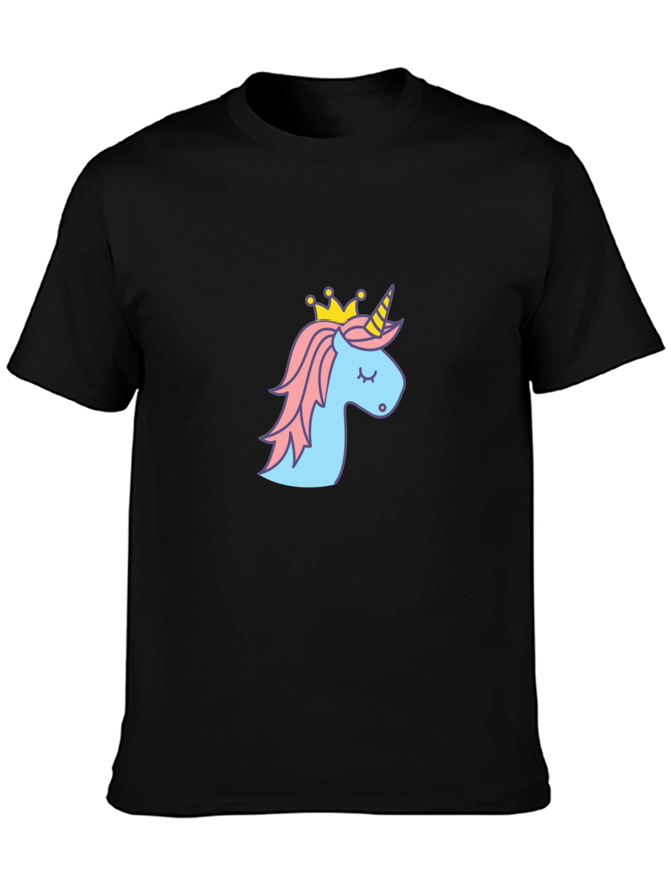 Unicorn Crown T-Shirt - Black