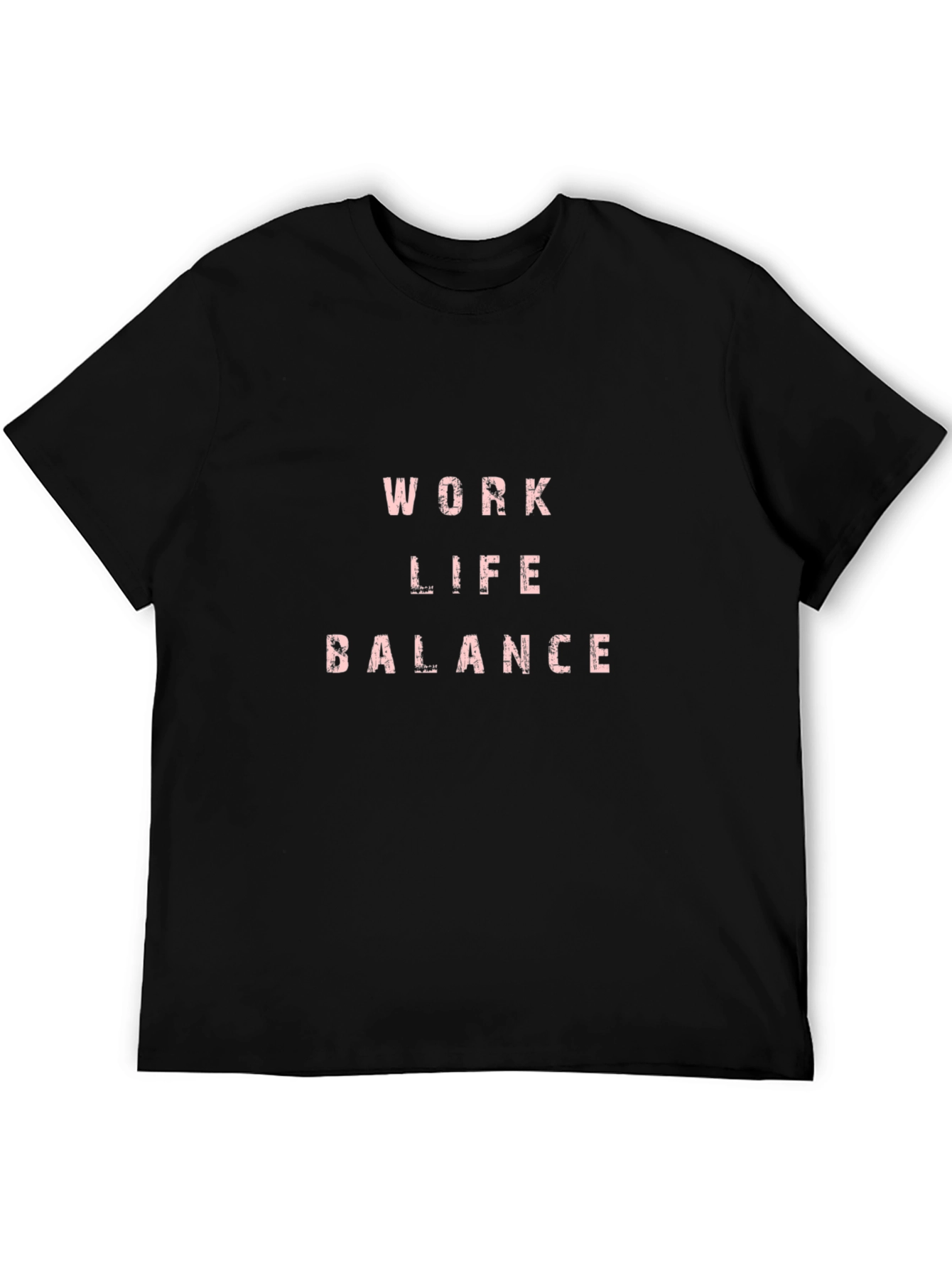Work Life Balance Black Graphic Tee