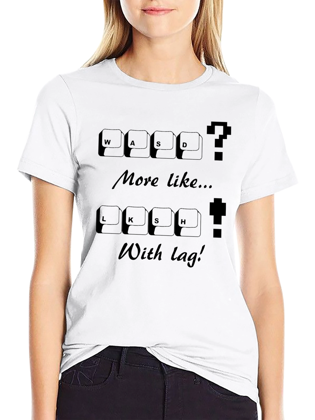 Gamer T-Shirt: WASD vs LKSH -  Lag Life