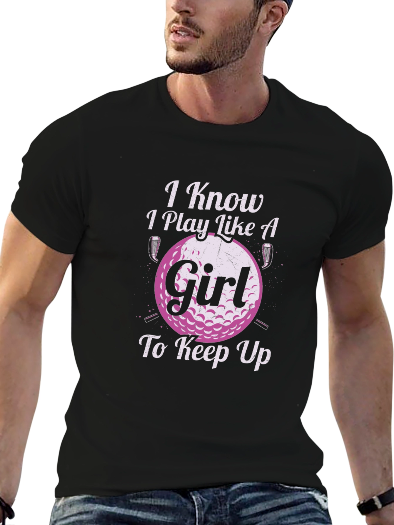 I Know I Play Like A Girl Golf T-Shirt
