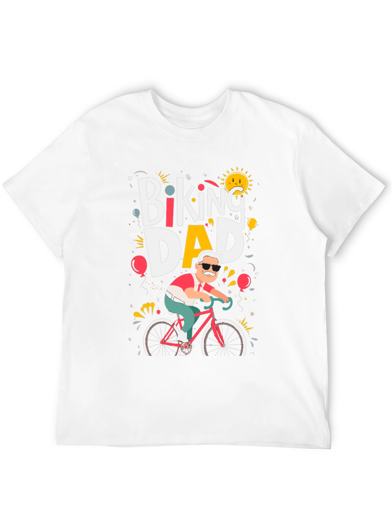 Biking Dad T-Shirt - Cycling Fathers Day Tee