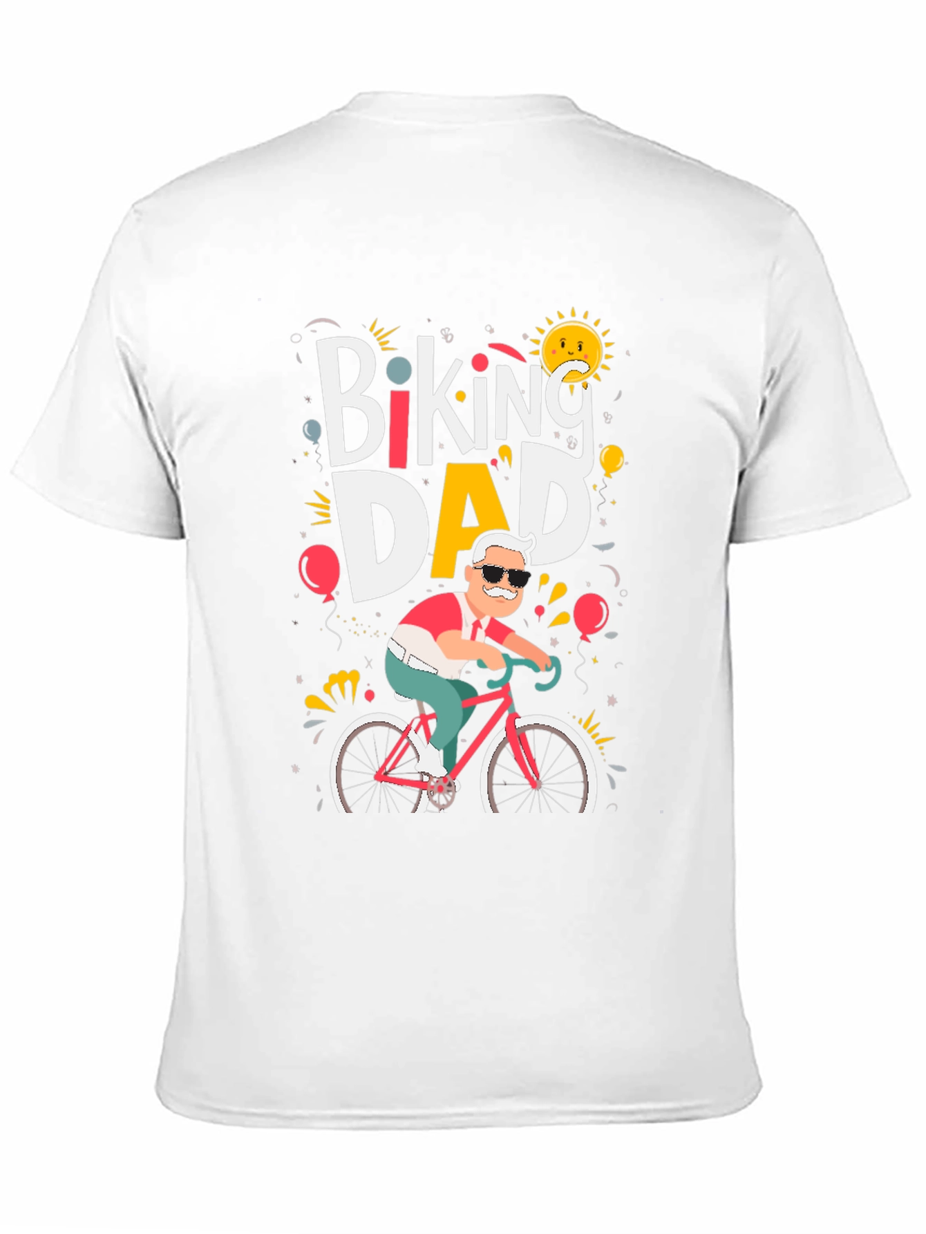 Biking Dad T-Shirt - Cycling Fathers Day Tee
