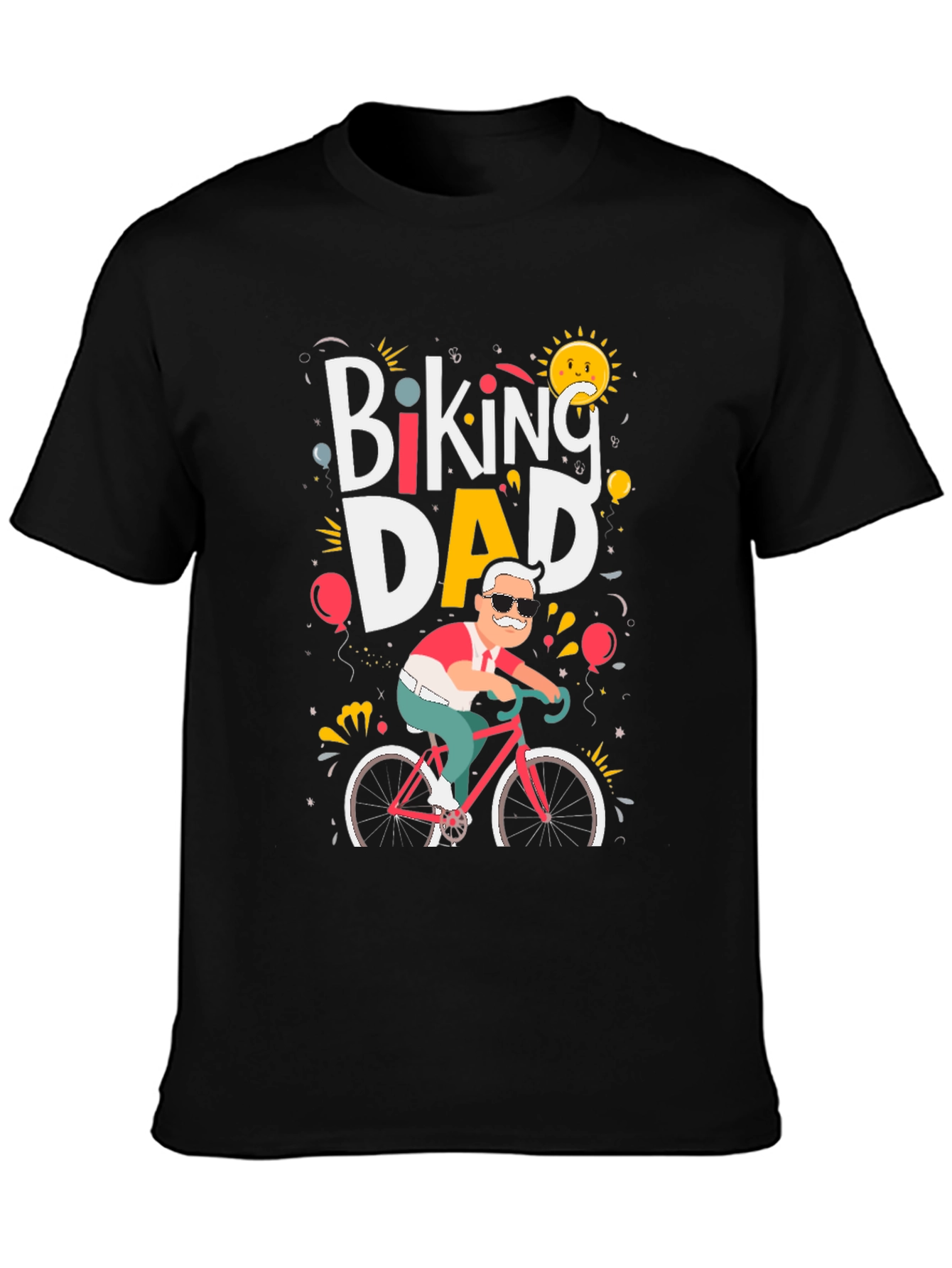 Biking Dad T-Shirt - Cycling Fathers Day Tee