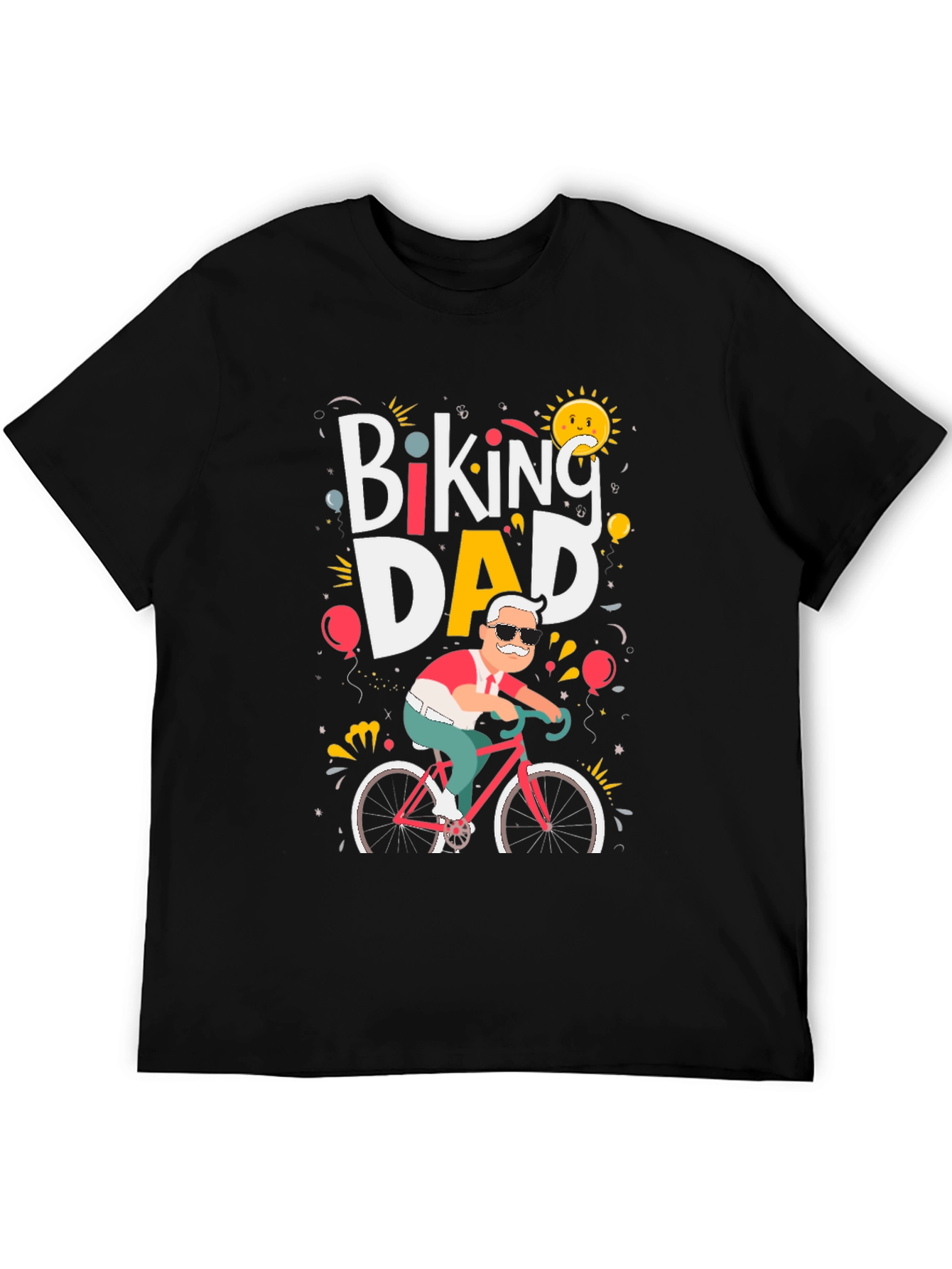 Biking Dad T-Shirt - Cycling Fathers Day Tee
