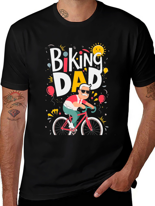 Biking Dad T-Shirt - Cycling Fathers Day Tee