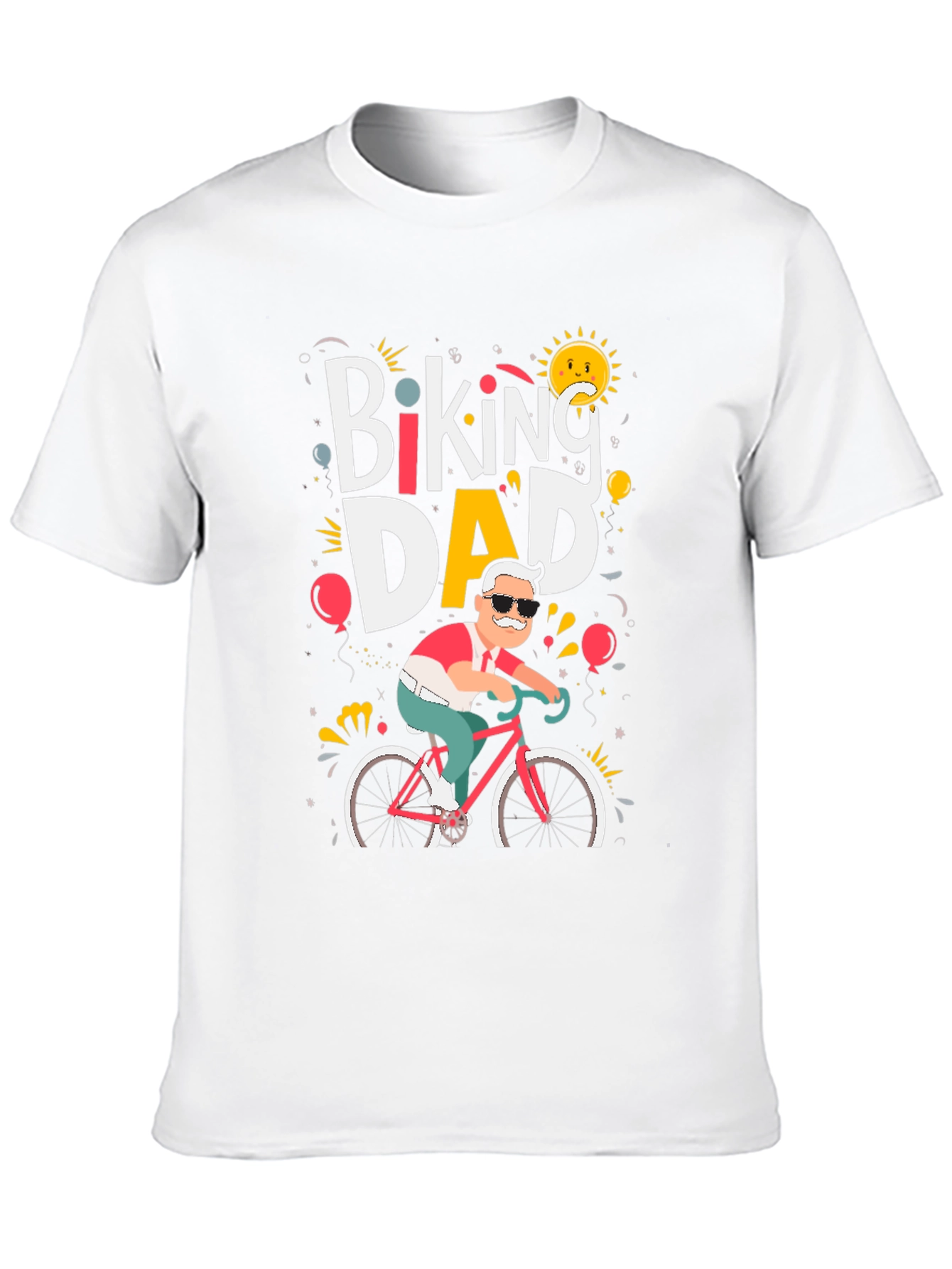 Biking Dad T-Shirt - Cycling Fathers Day Tee