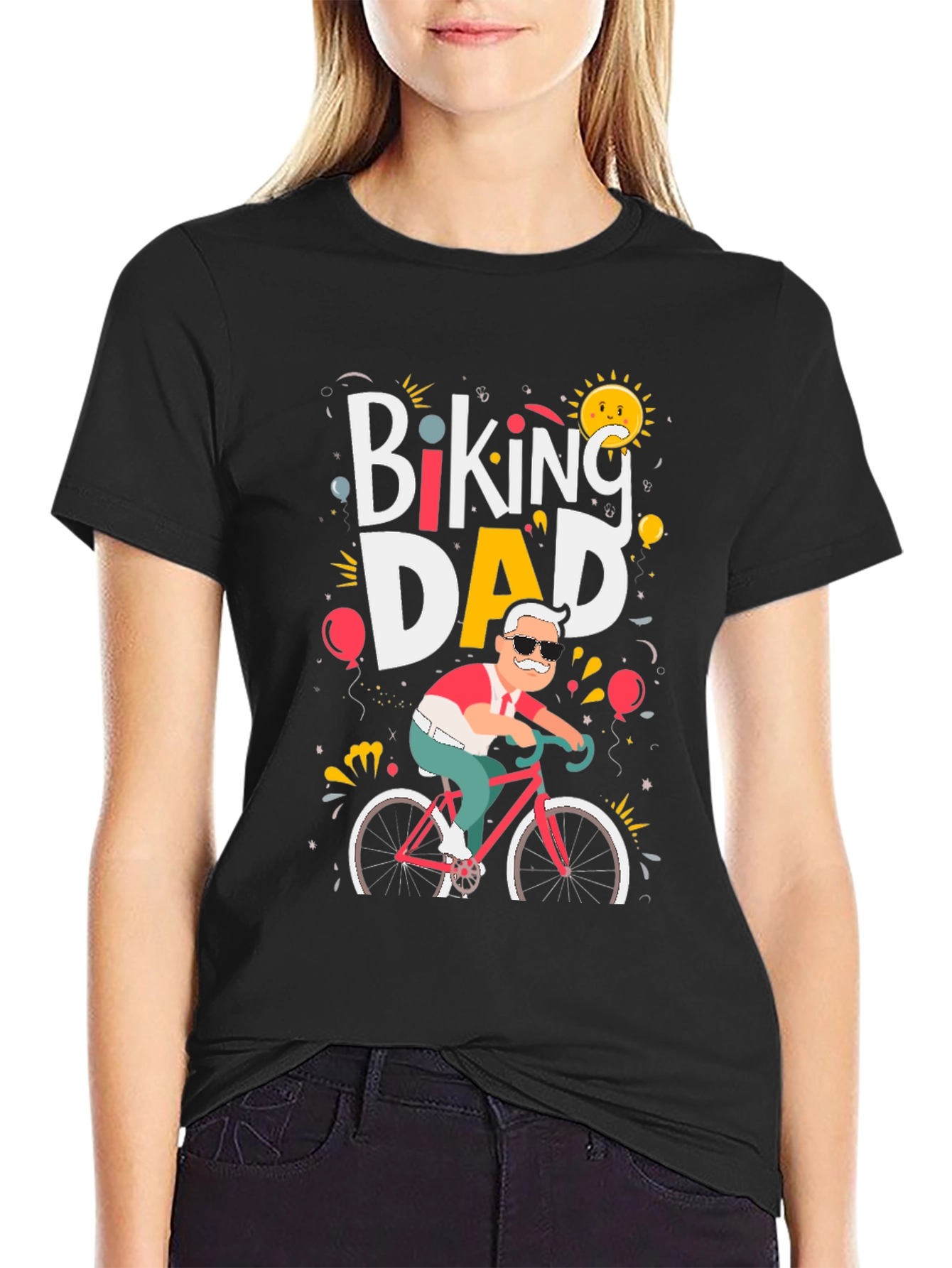 Biking Dad T-Shirt - Cycling Fathers Day Tee