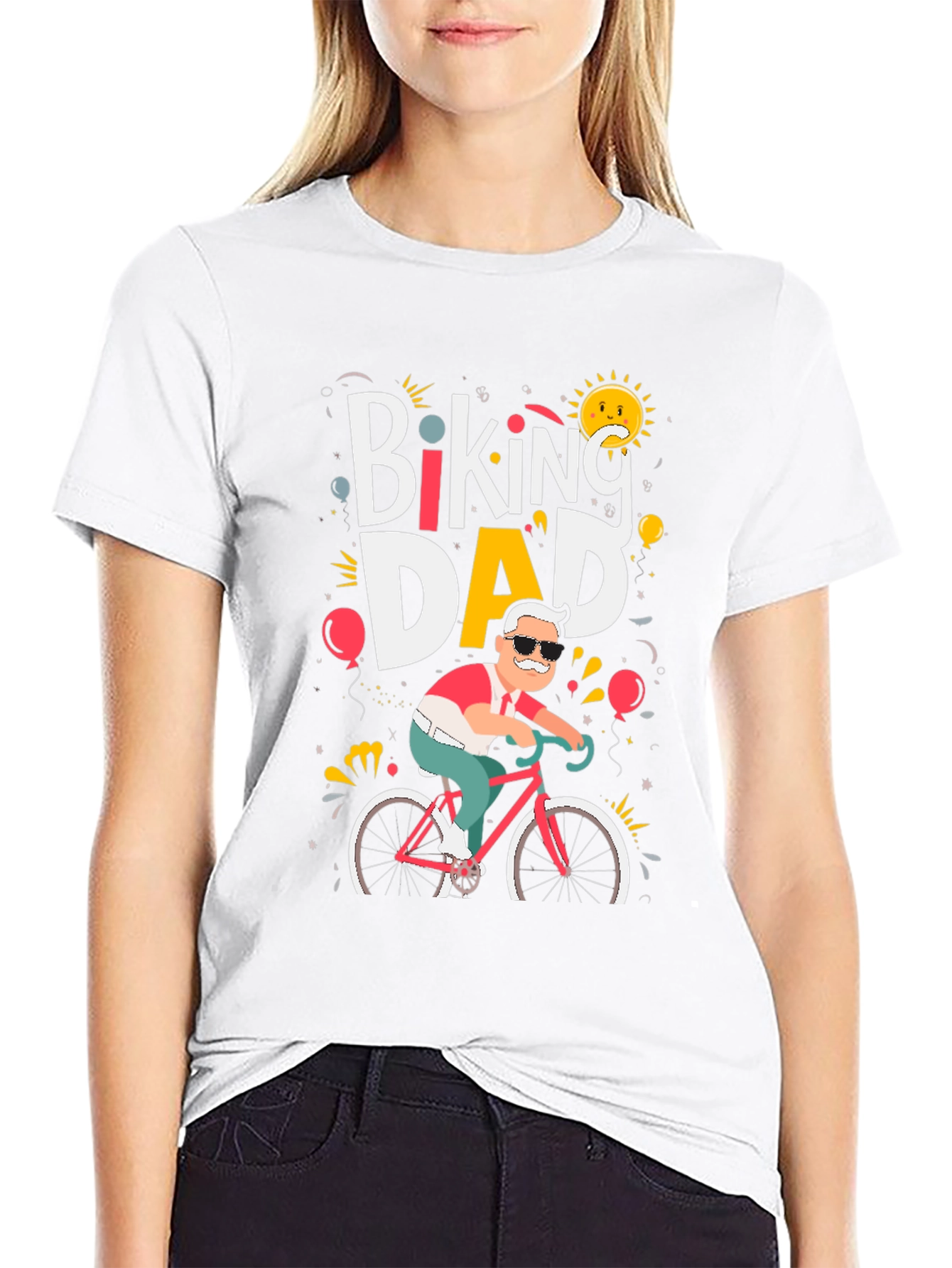 Biking Dad T-Shirt - Cycling Fathers Day Tee