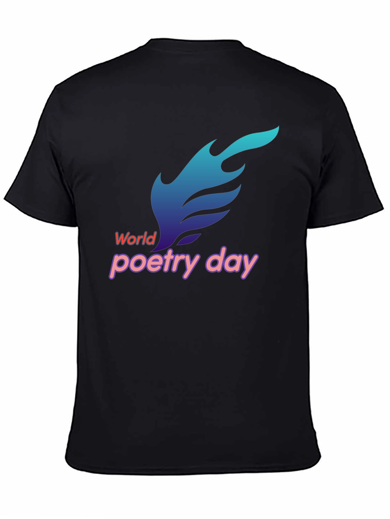 World Poetry Day Black T-Shirt