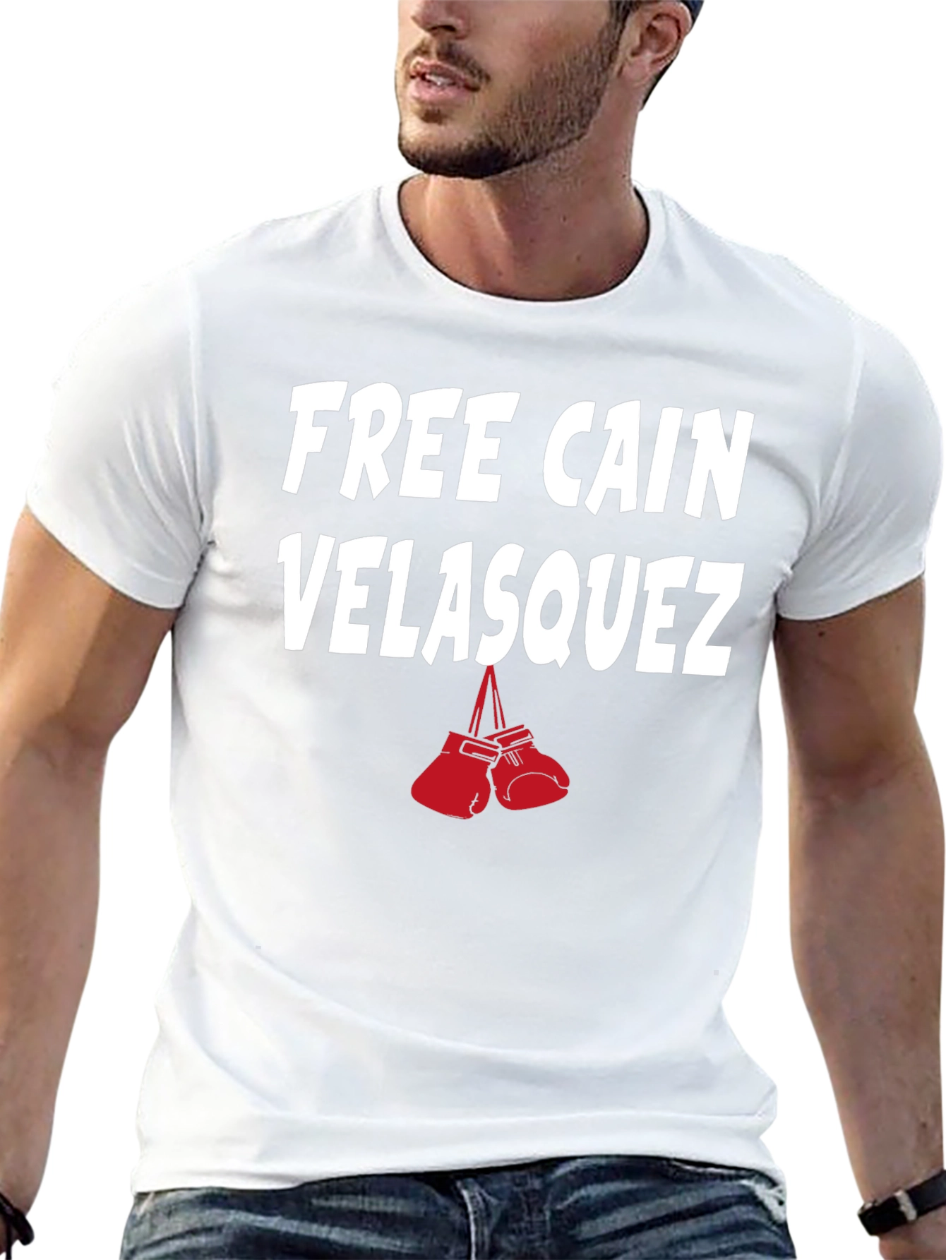 Free Cain Velasquez T-Shirt Boxing Gloves Tee