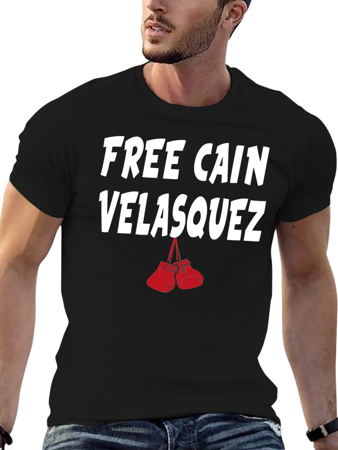 Free Cain Velasquez T-Shirt Boxing Gloves Tee