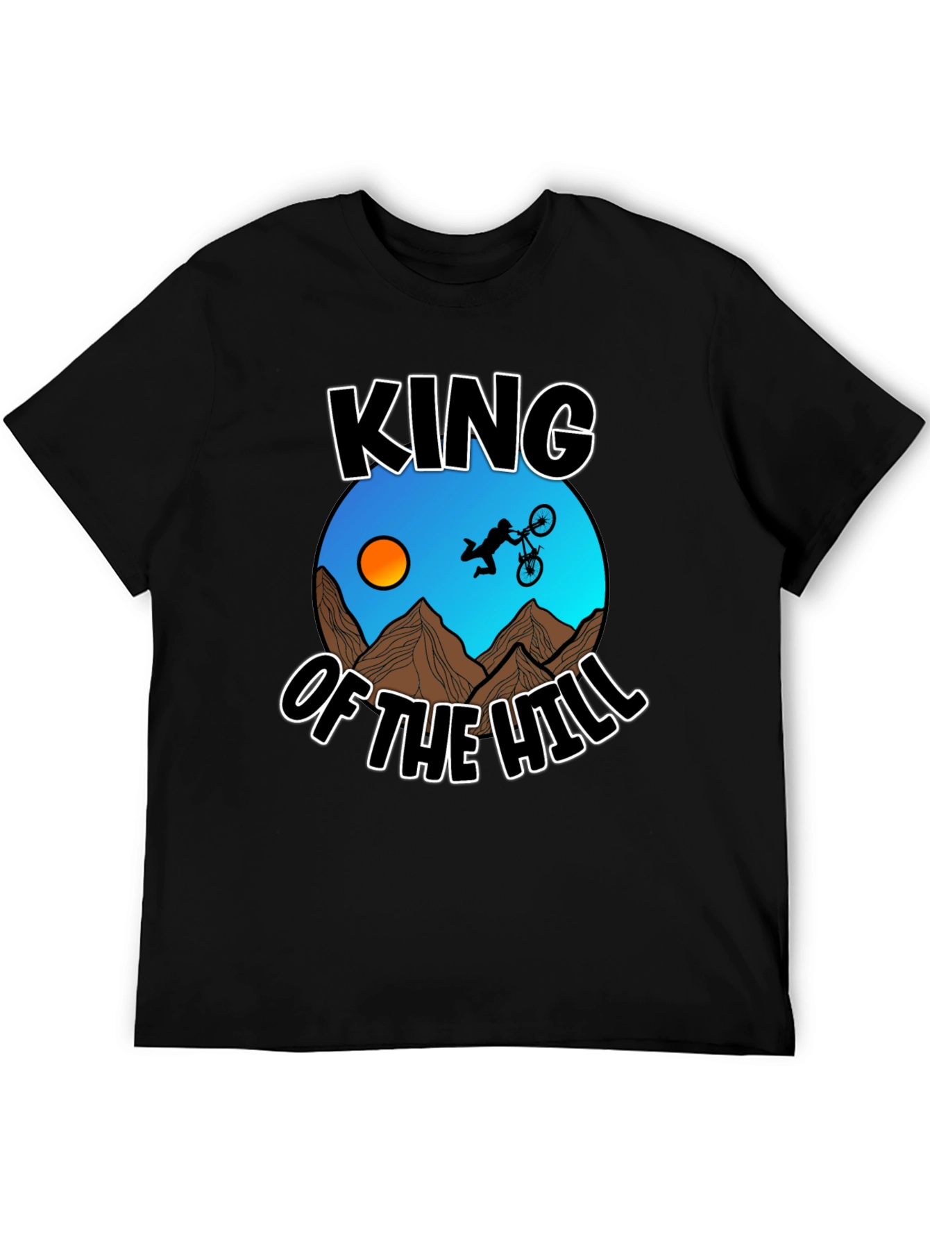 King of the Hill Mountain Biker Graphic T-Shirt