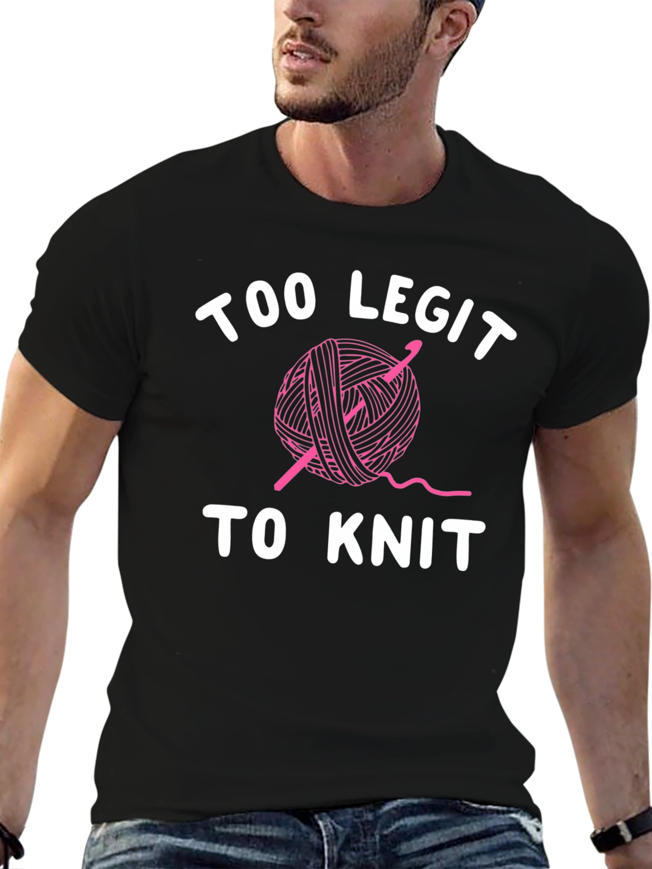 Too Legit To Knit Graphic Tee