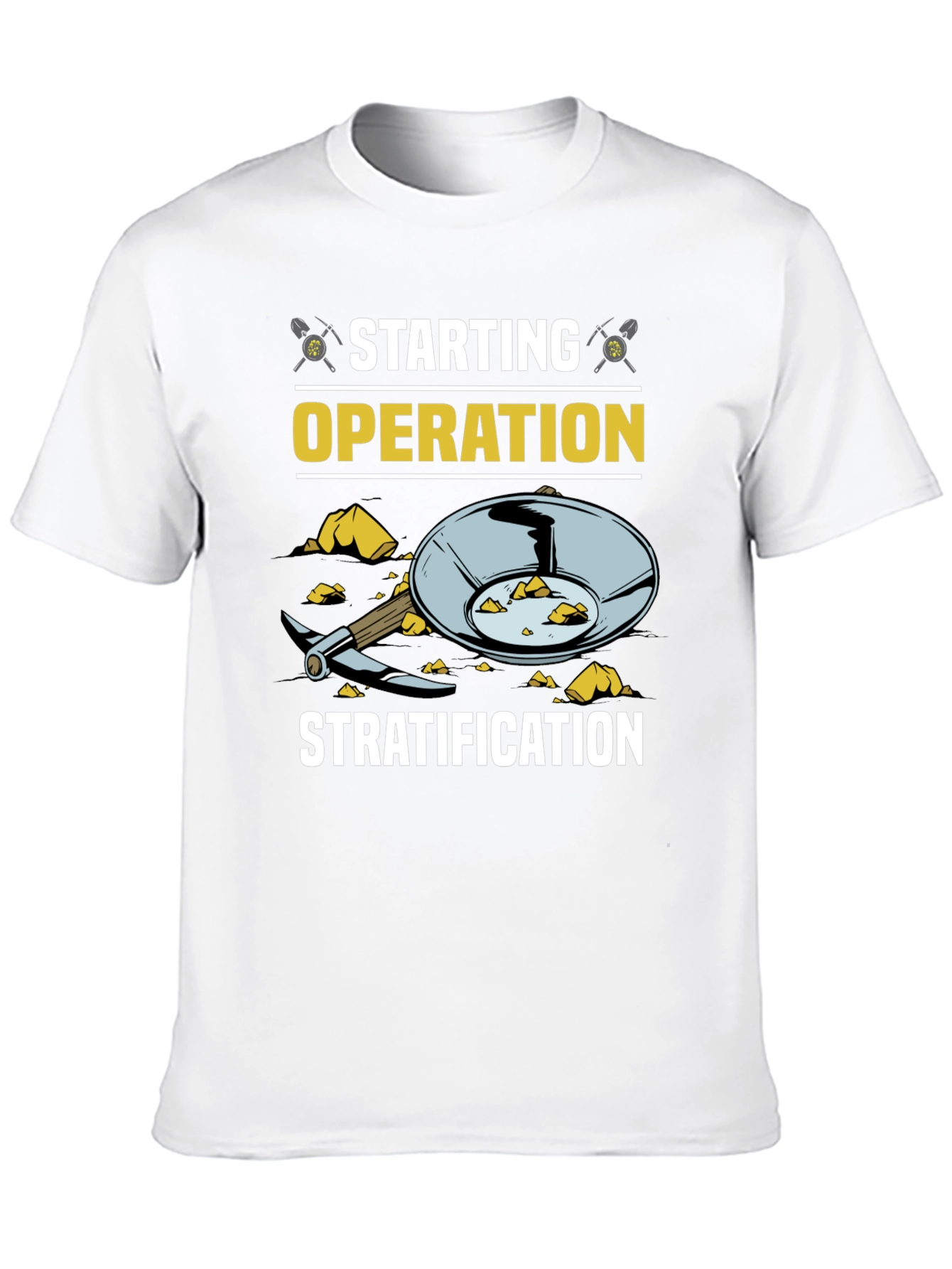 Starting Operation Stratification Black T-Shirt