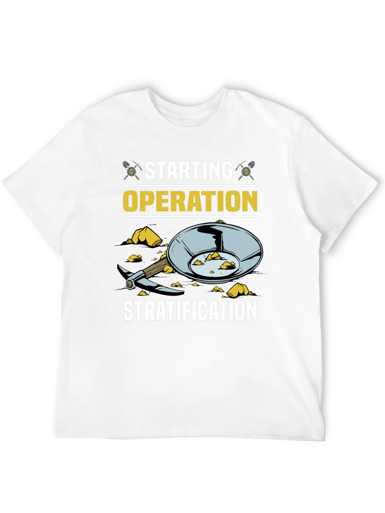 Starting Operation Stratification Black T-Shirt